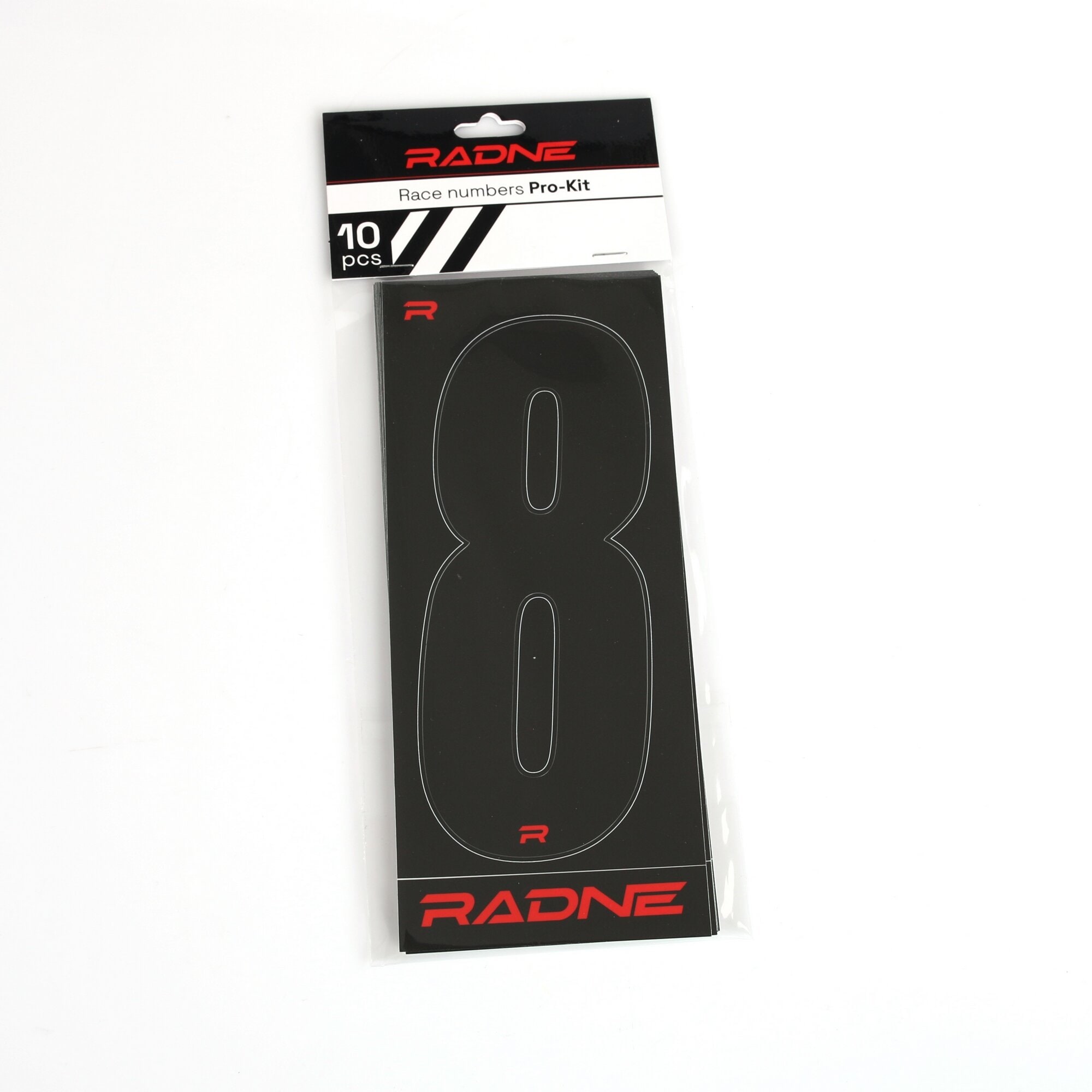 Racing Numbers Karting Black 10 pack