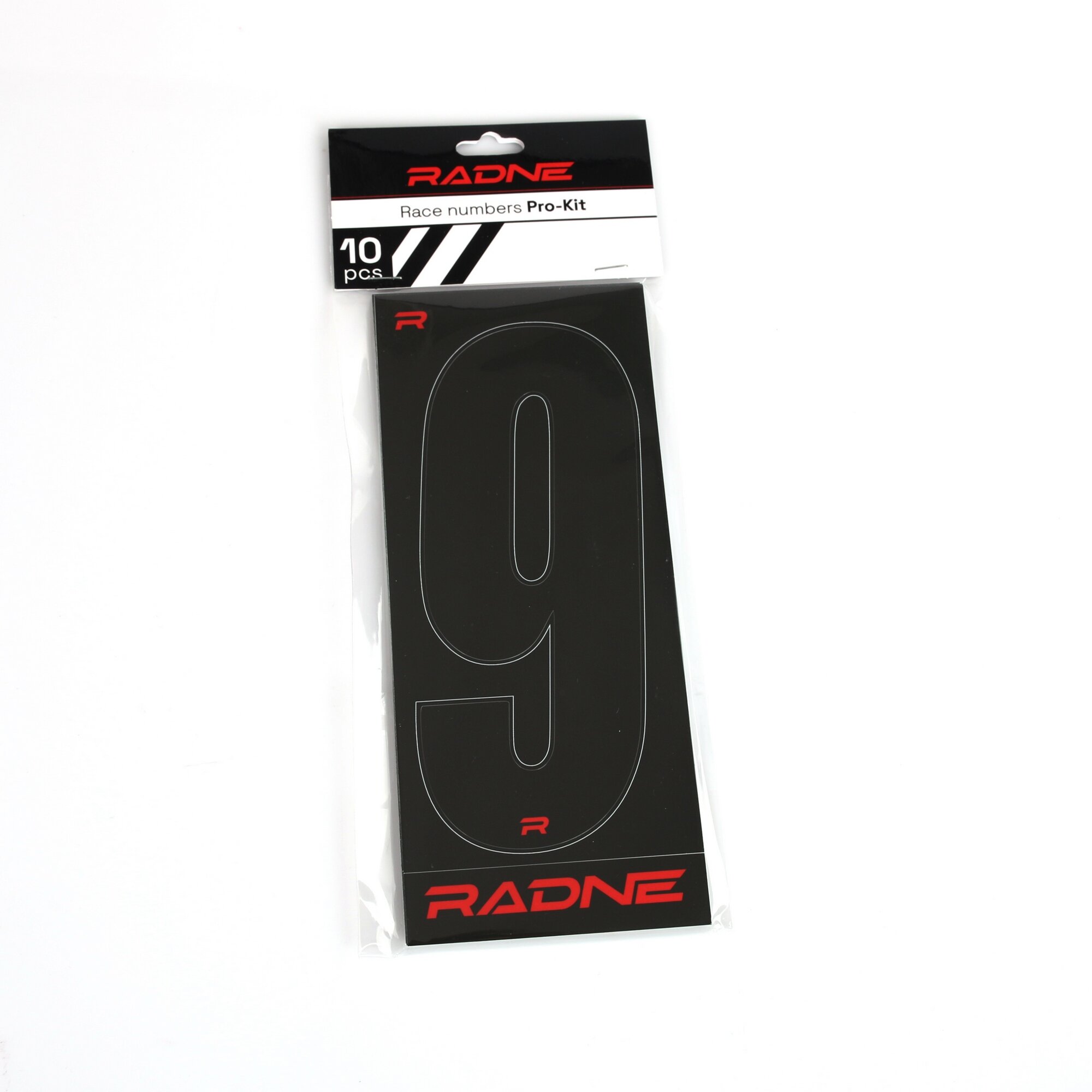 Racing Numbers Karting Black 10 pack