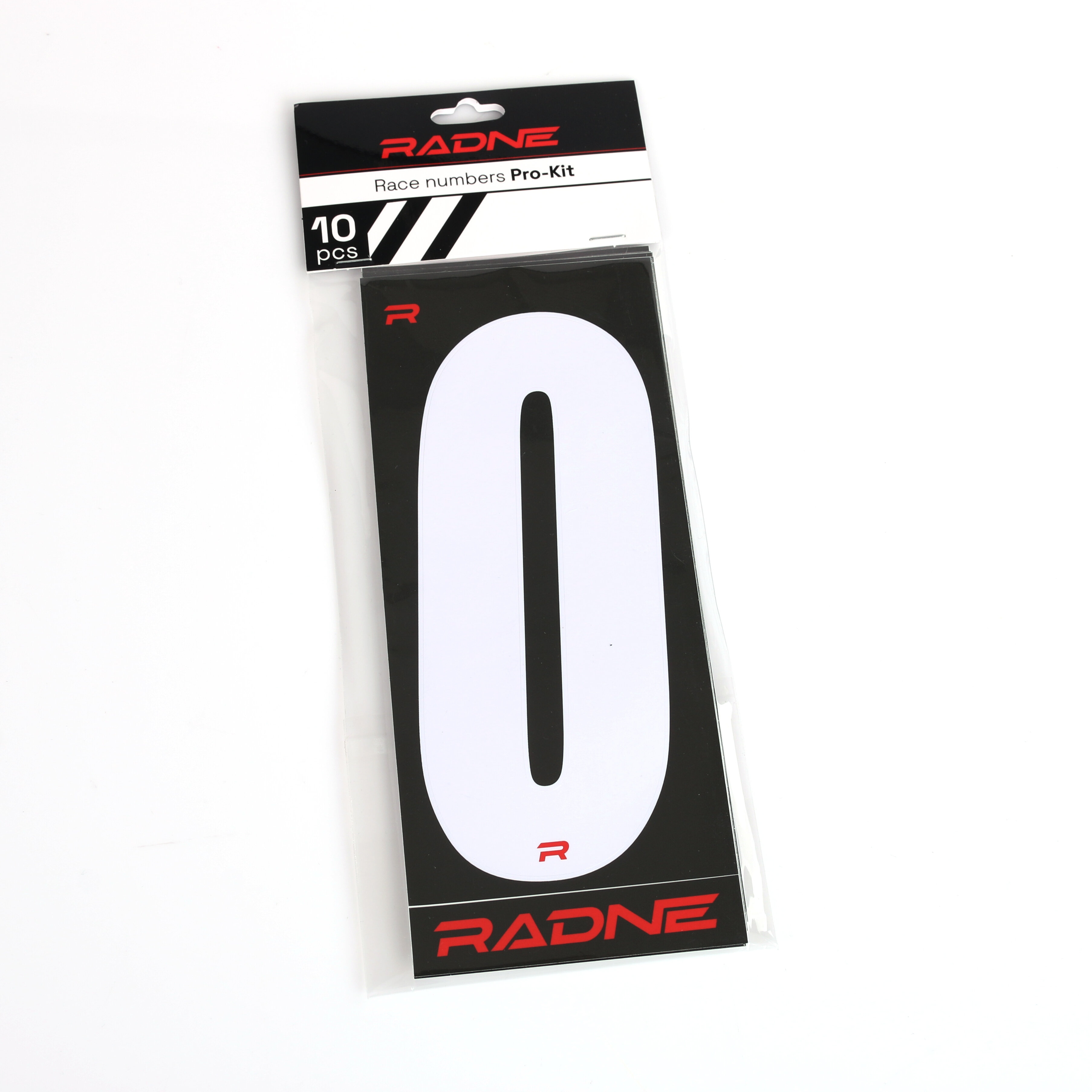 Racing Numbers Karting White 10-pack