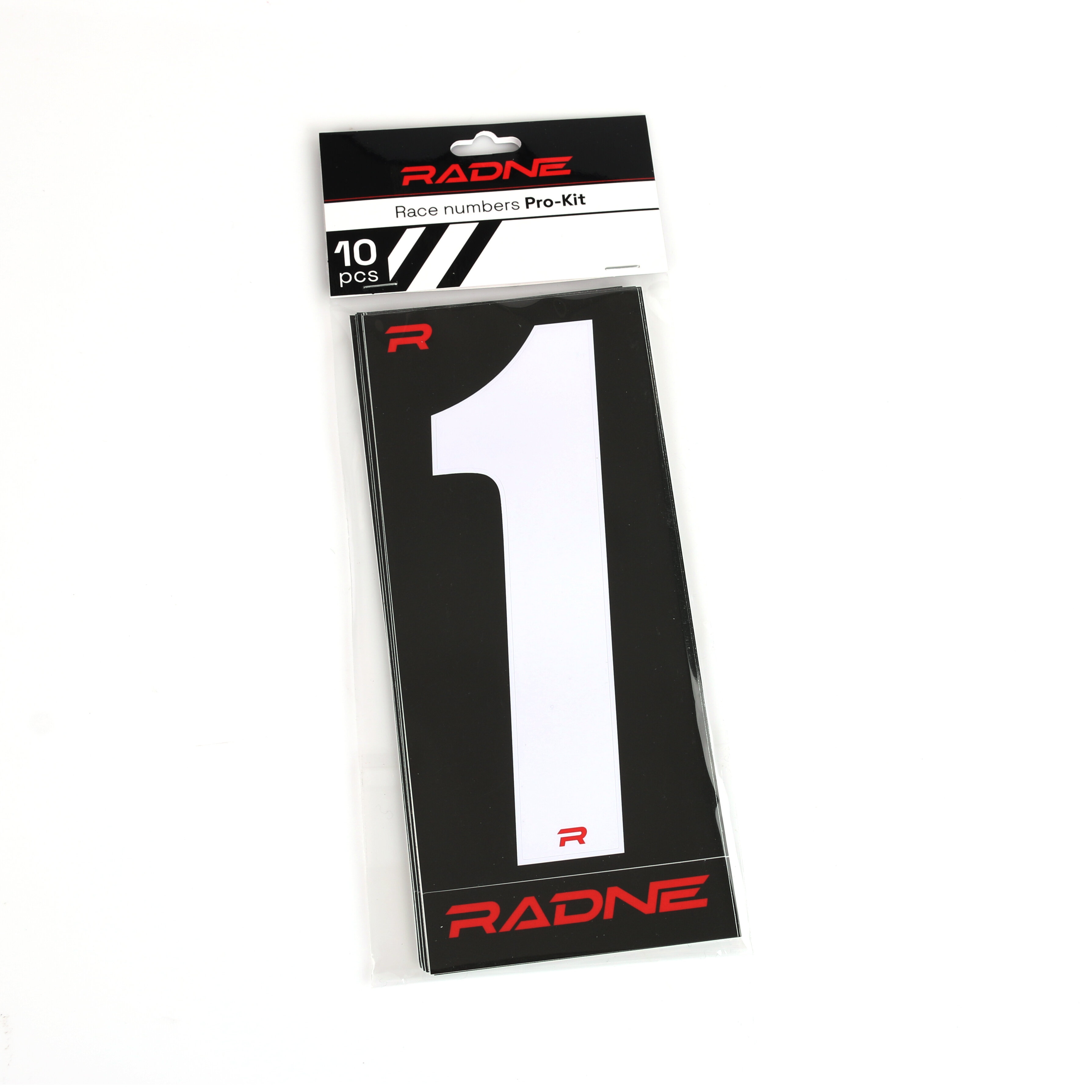 Racing Numbers Karting White 10-pack