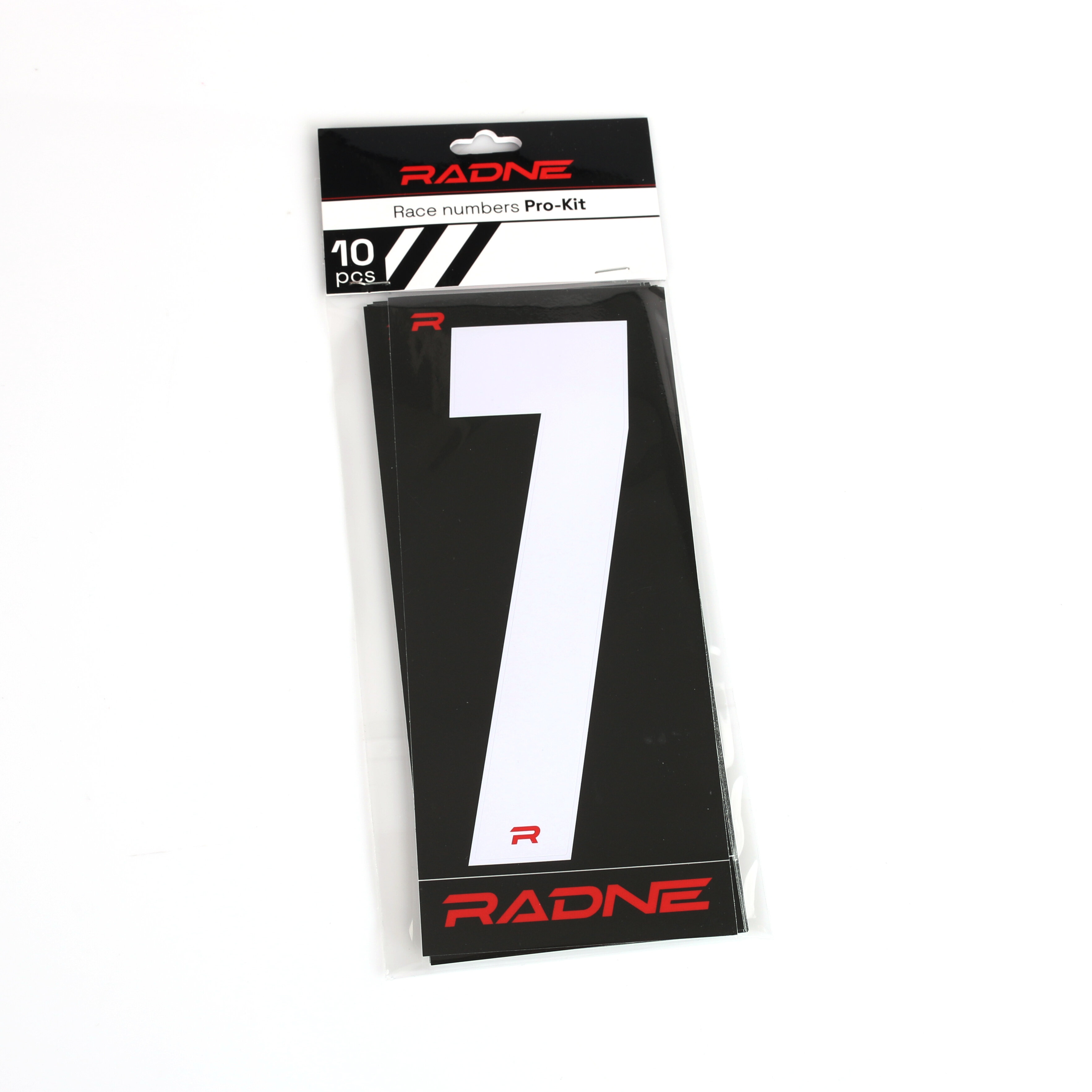 Racing Numbers Karting White 10-pack