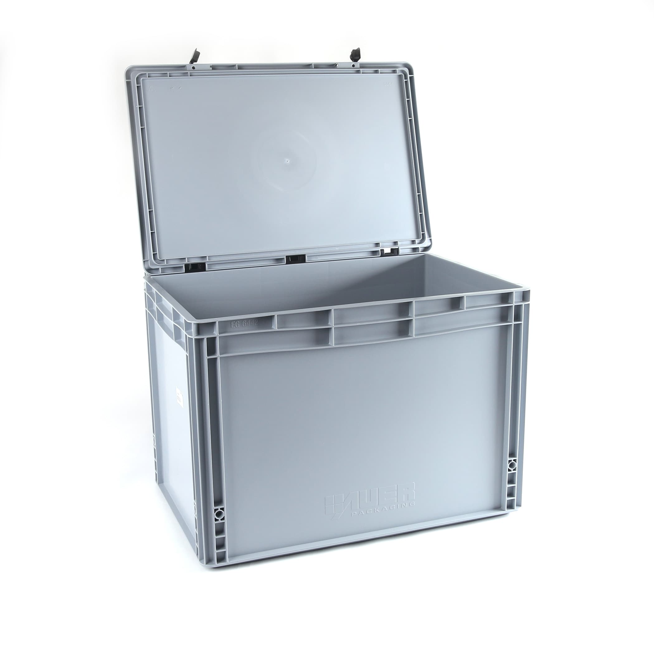 Stackable box with lid 57x37x40.7cm