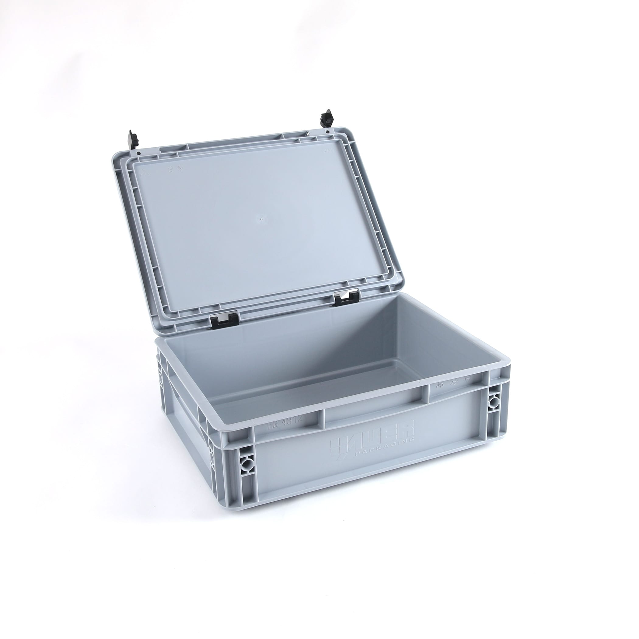 Stackable box with lid 37x27x10.7cm