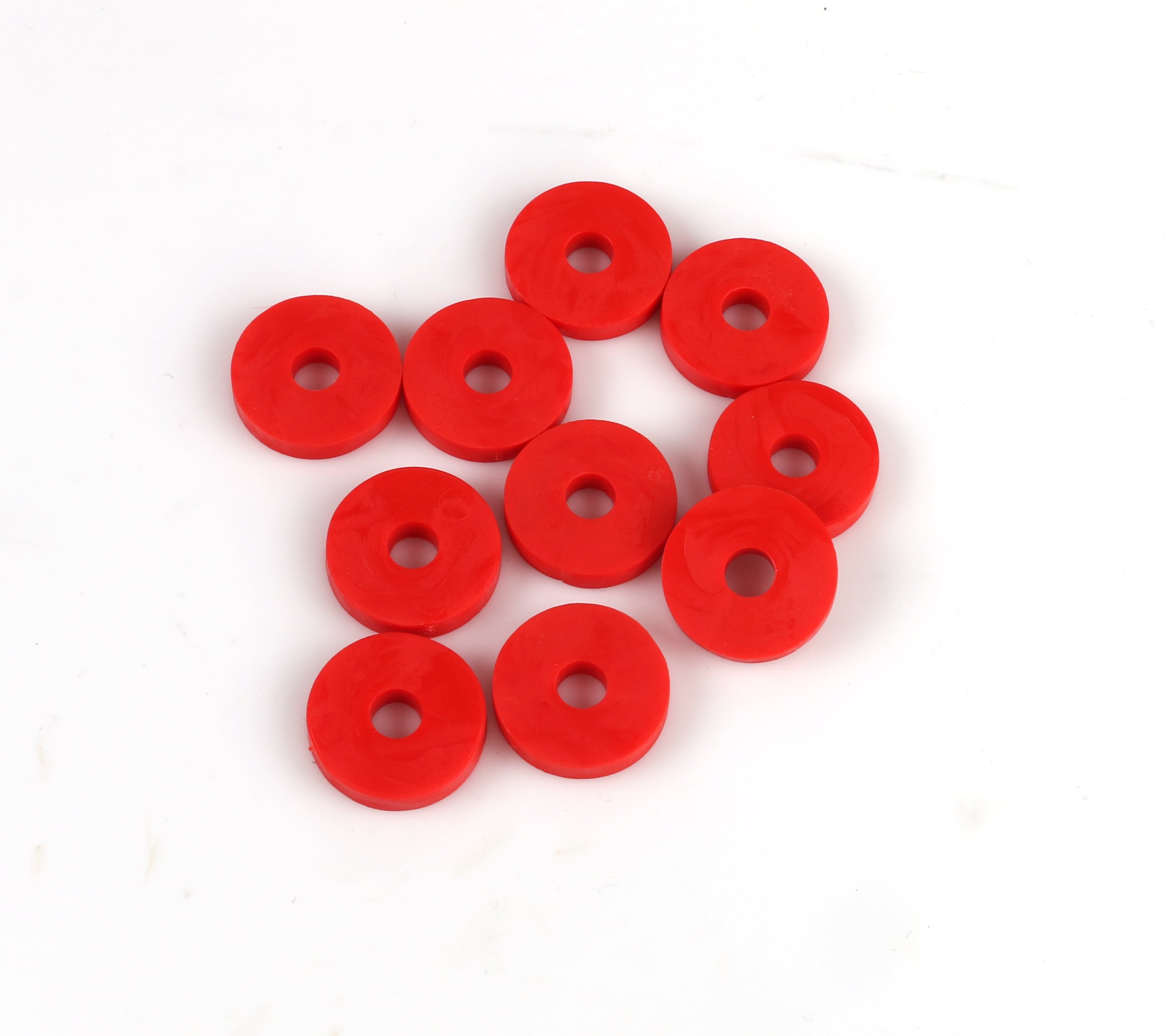 Rubber Washer 6x20mm Red 10-Pack