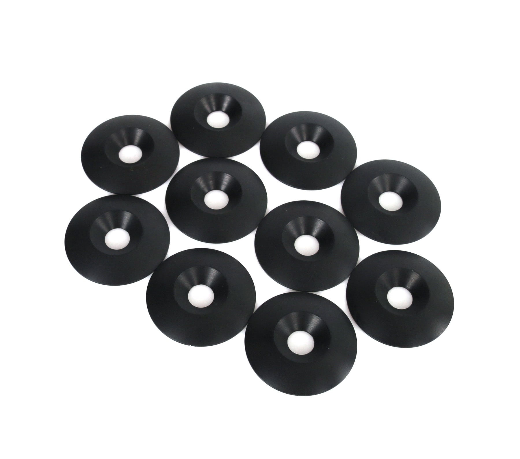 Aluminium Washer Countersunk 8x34mm Black 10-Pack