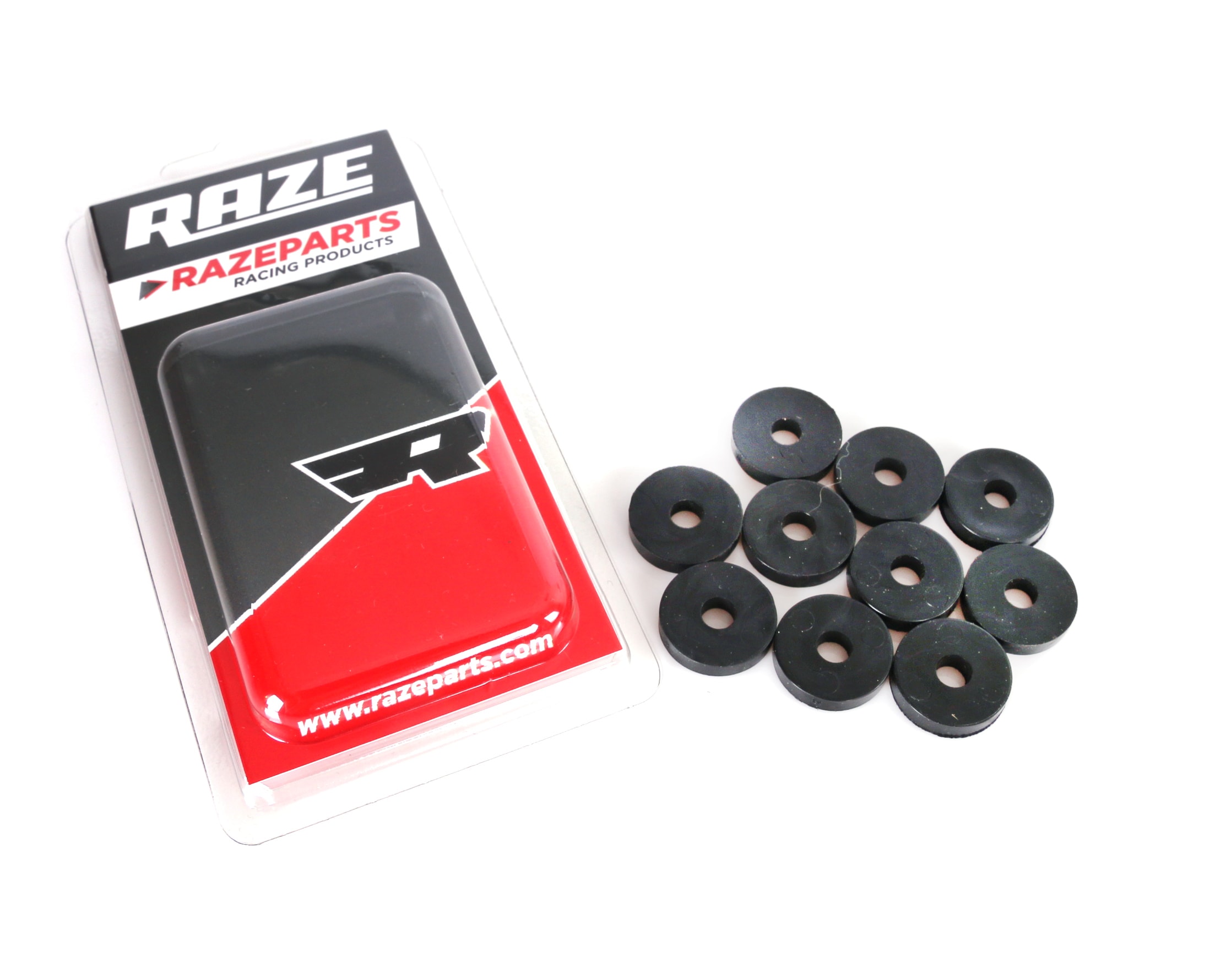 Rubber Washer 6x20mm Black 10-Pack