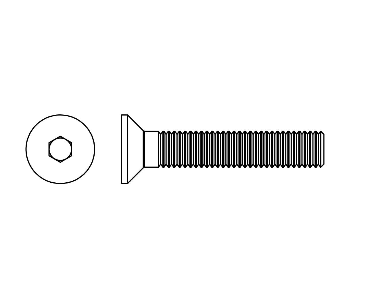 Allen Screw 6x30 Countersunk