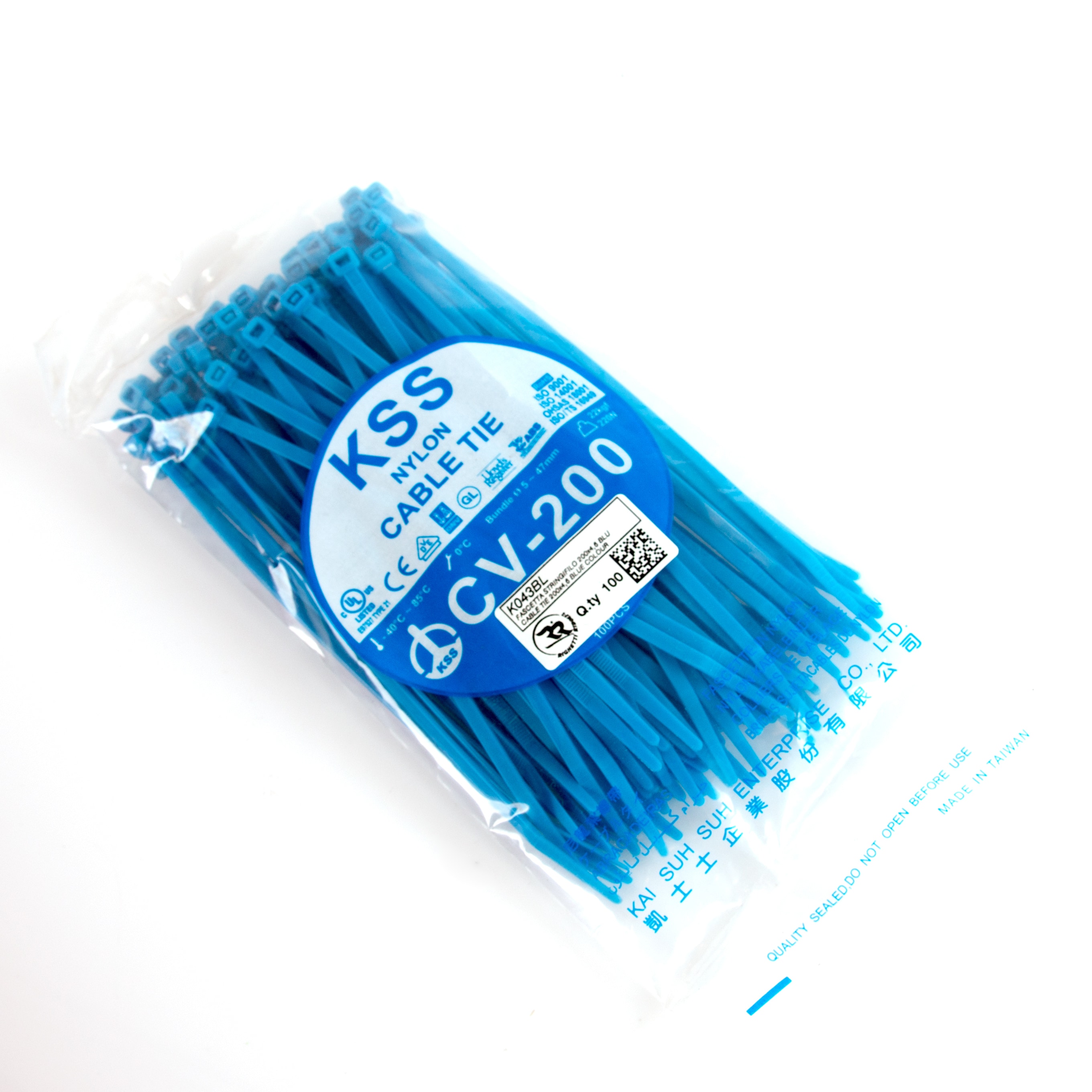 Cable Ties 200x4,8 100 pc Blue