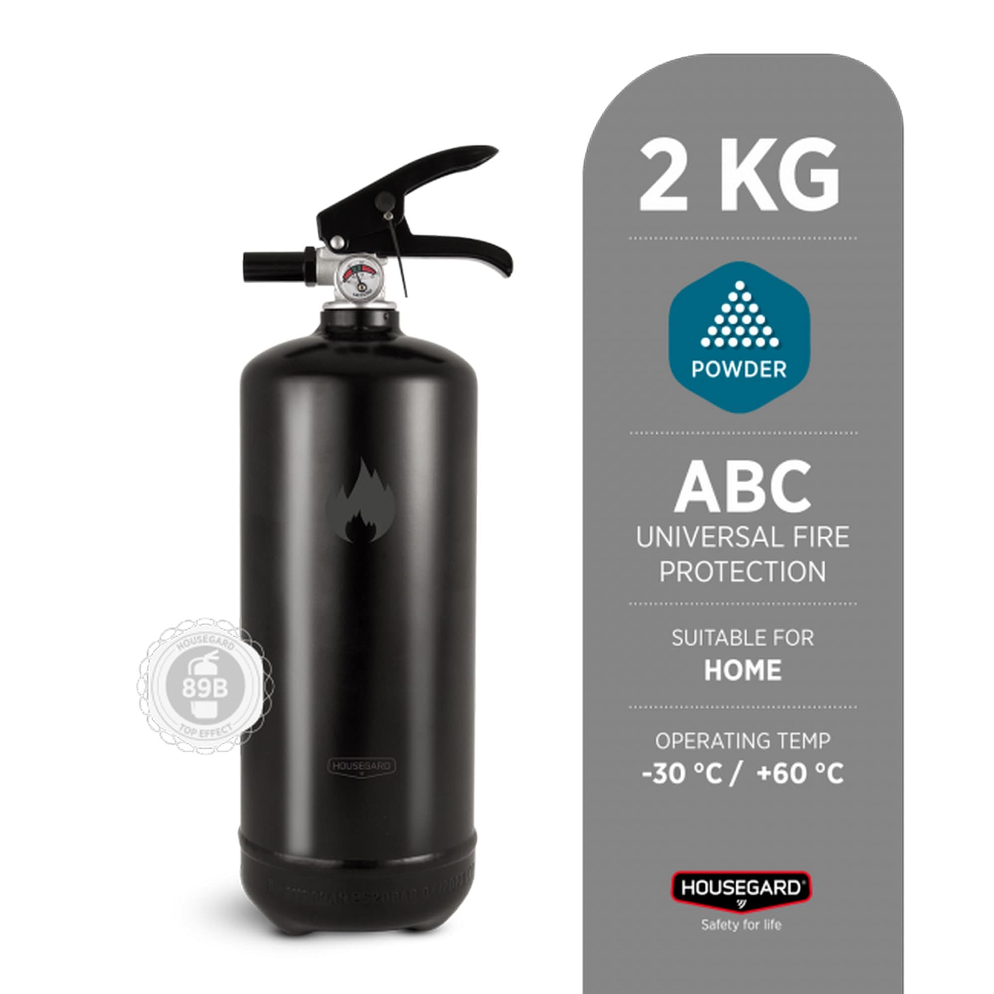 Fire extinguisher Design by Housegard 2 kg powder