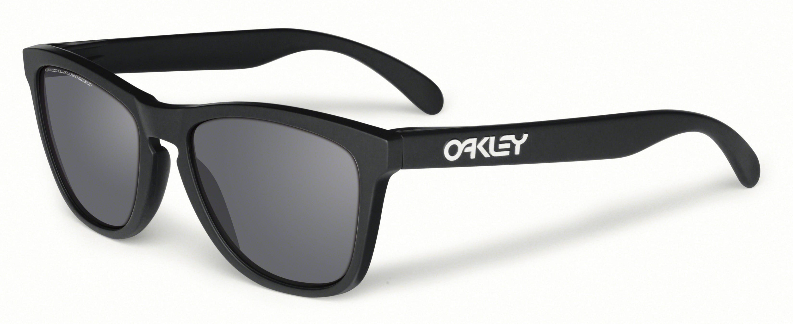 Oakley Sunglasses Frogskins Matte Black Lens Black Iridium Polarized - Radne