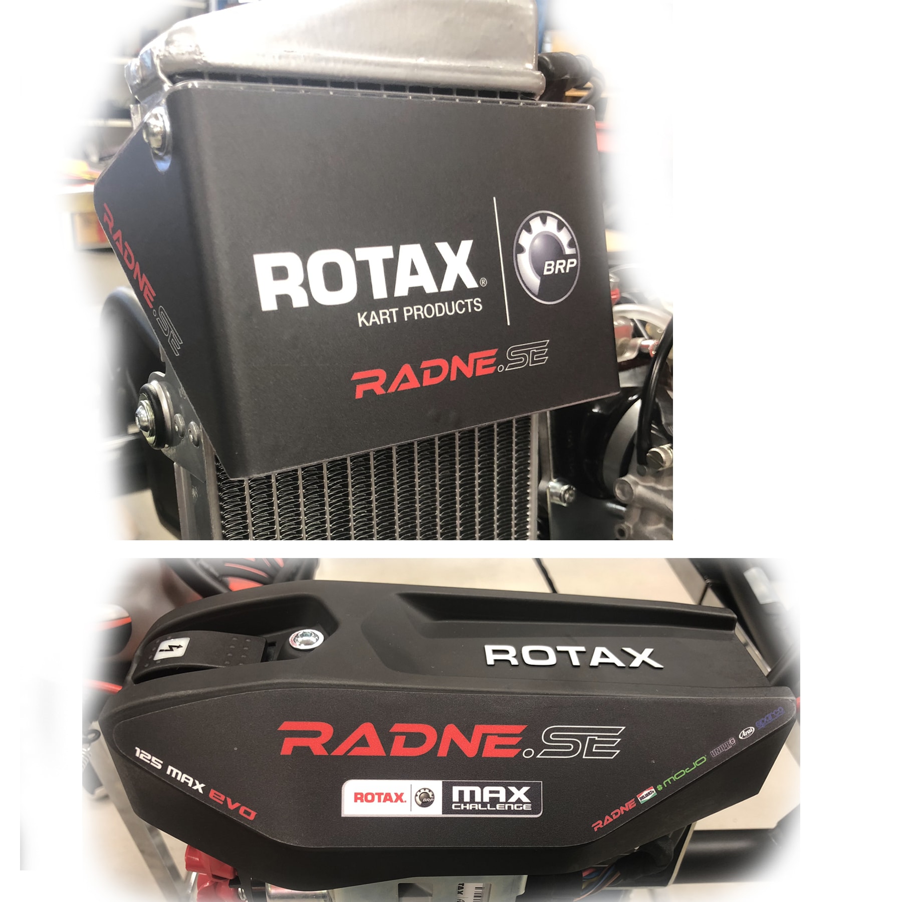 Radiator Sticker Rotax Max/Junior Black