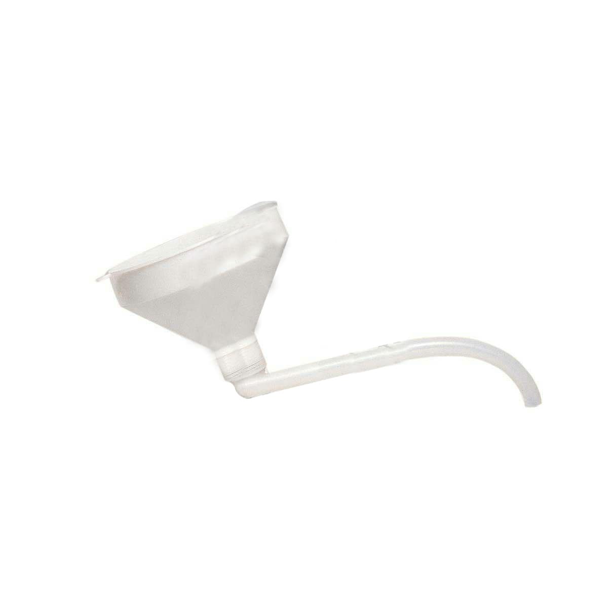 Fuel funnel with fixed filling pipe and filter
