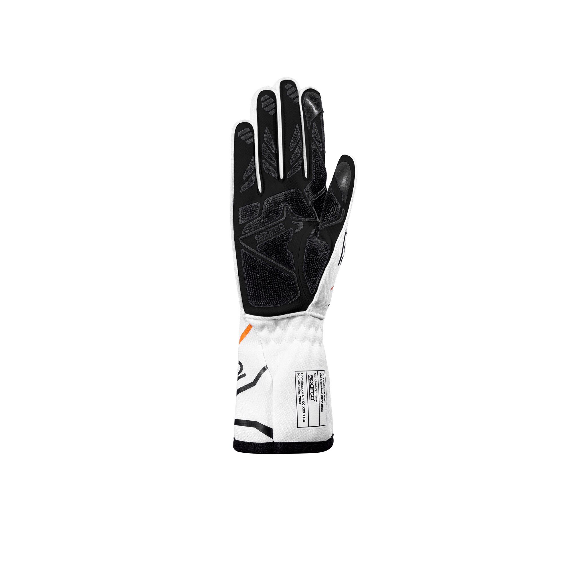 Gloves Sparco K-Tide + 8877-2022 White/Orange