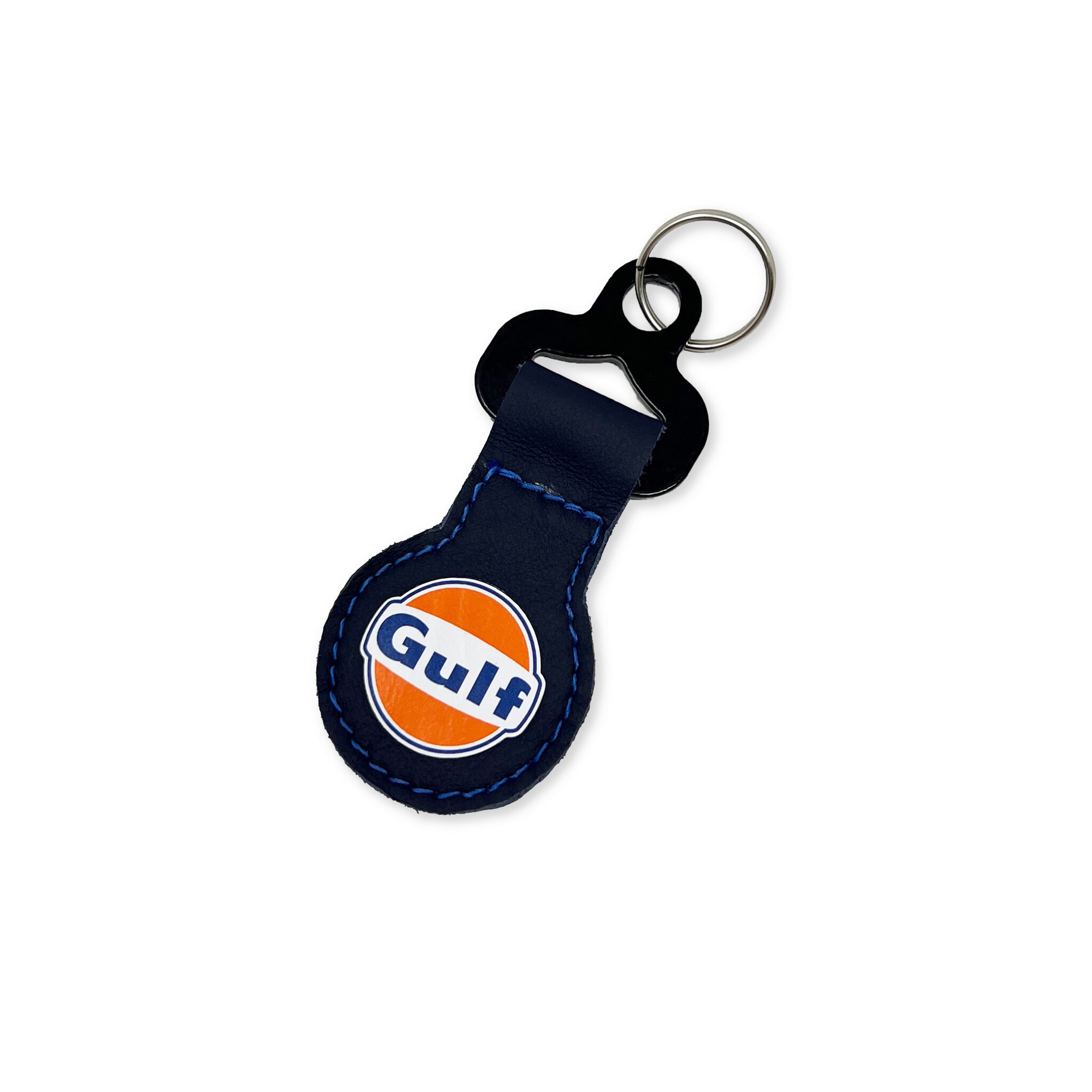 Key Ring Sparco Leather Gulf Blue