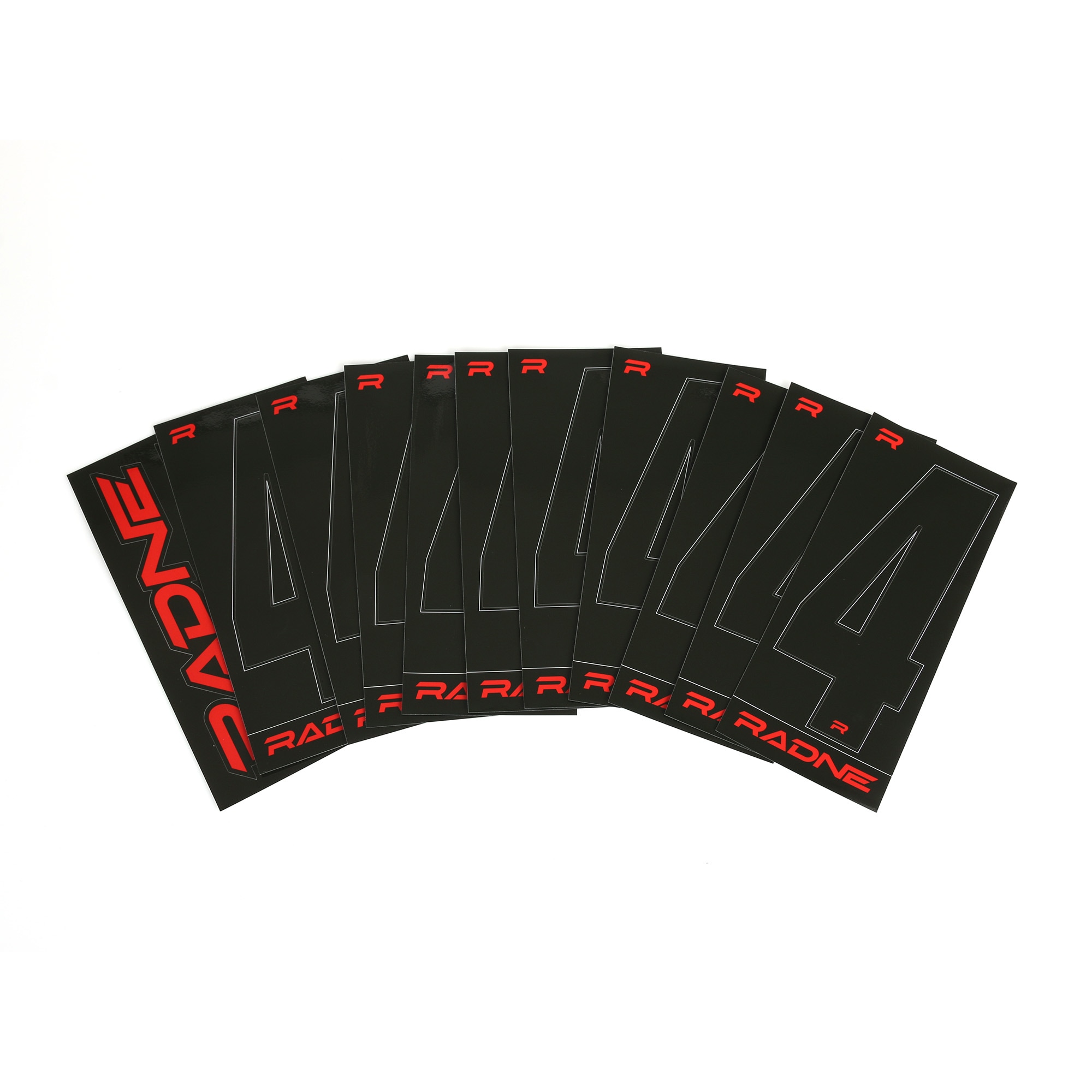 Racing Numbers Karting Black 10 pack