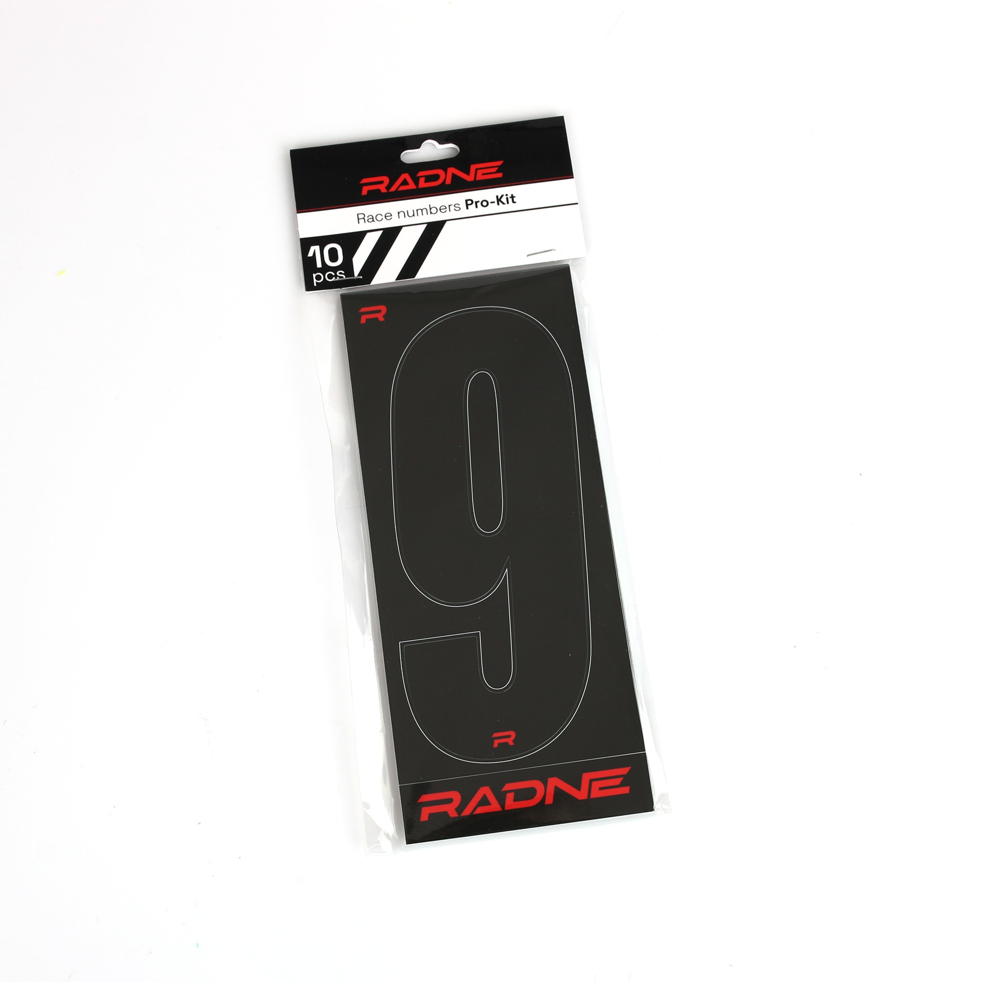 Racing Numbers Karting Black 10 pack