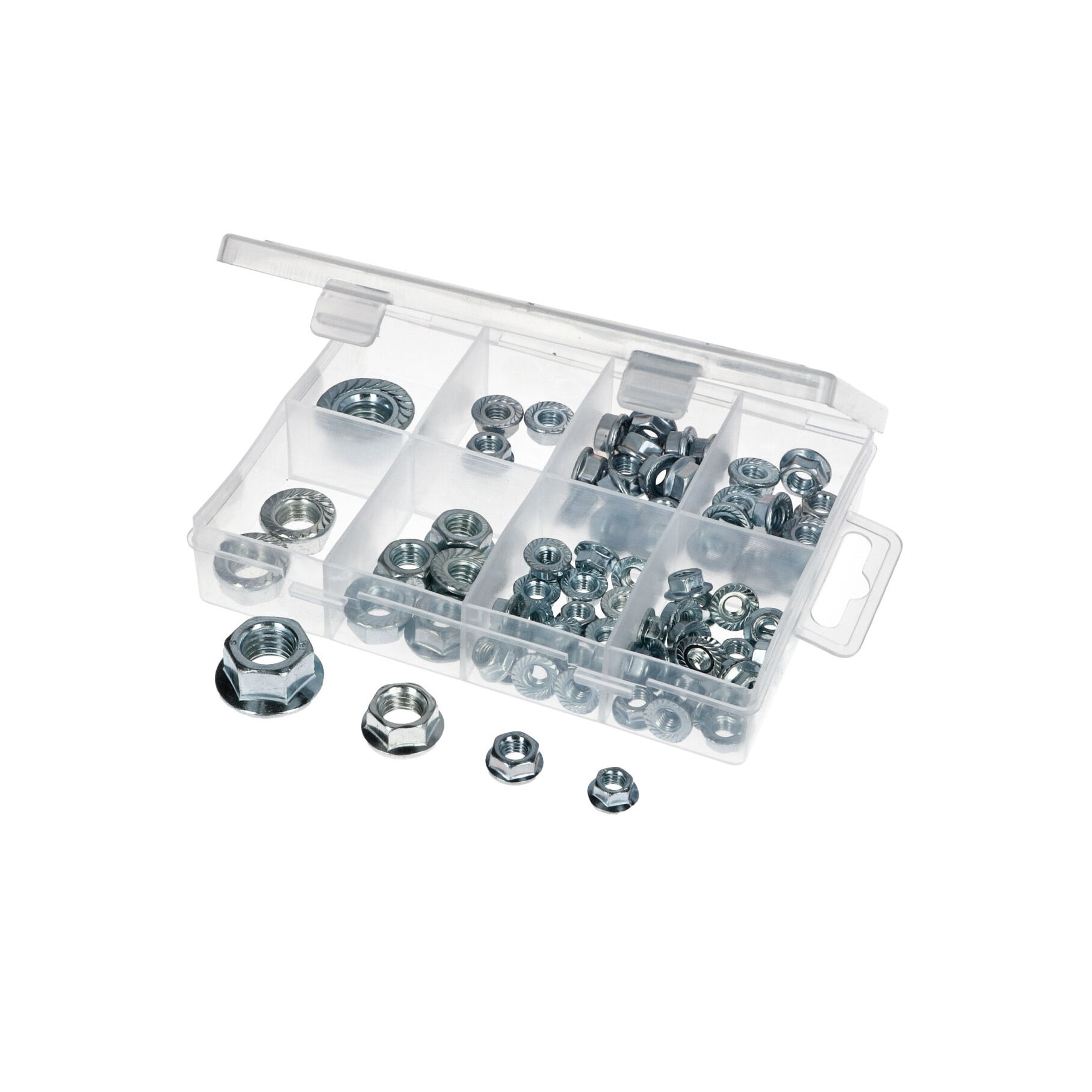 Assortment box flange nut M5-M12 78 pcs.
