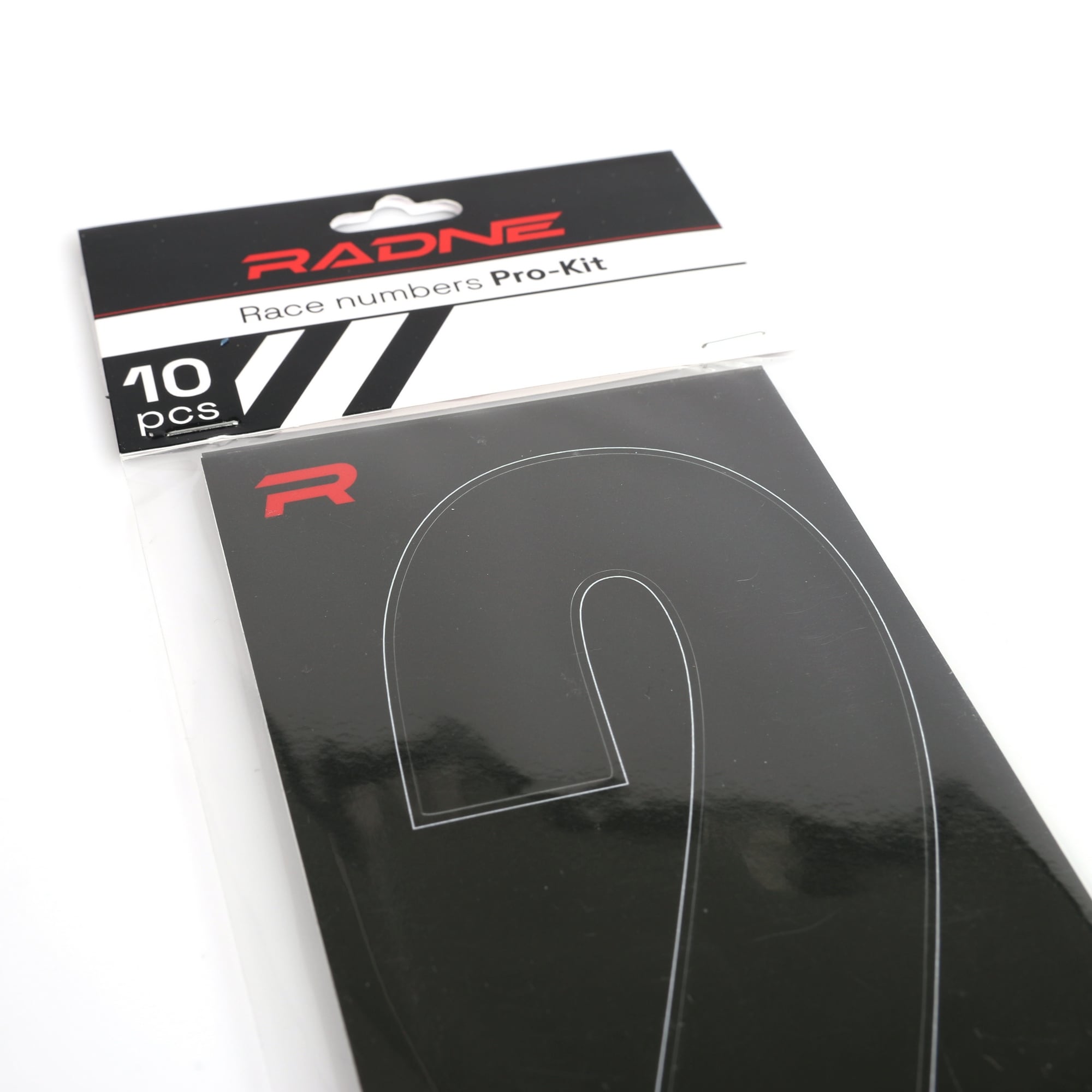 Racing Numbers Karting Black 10 pack