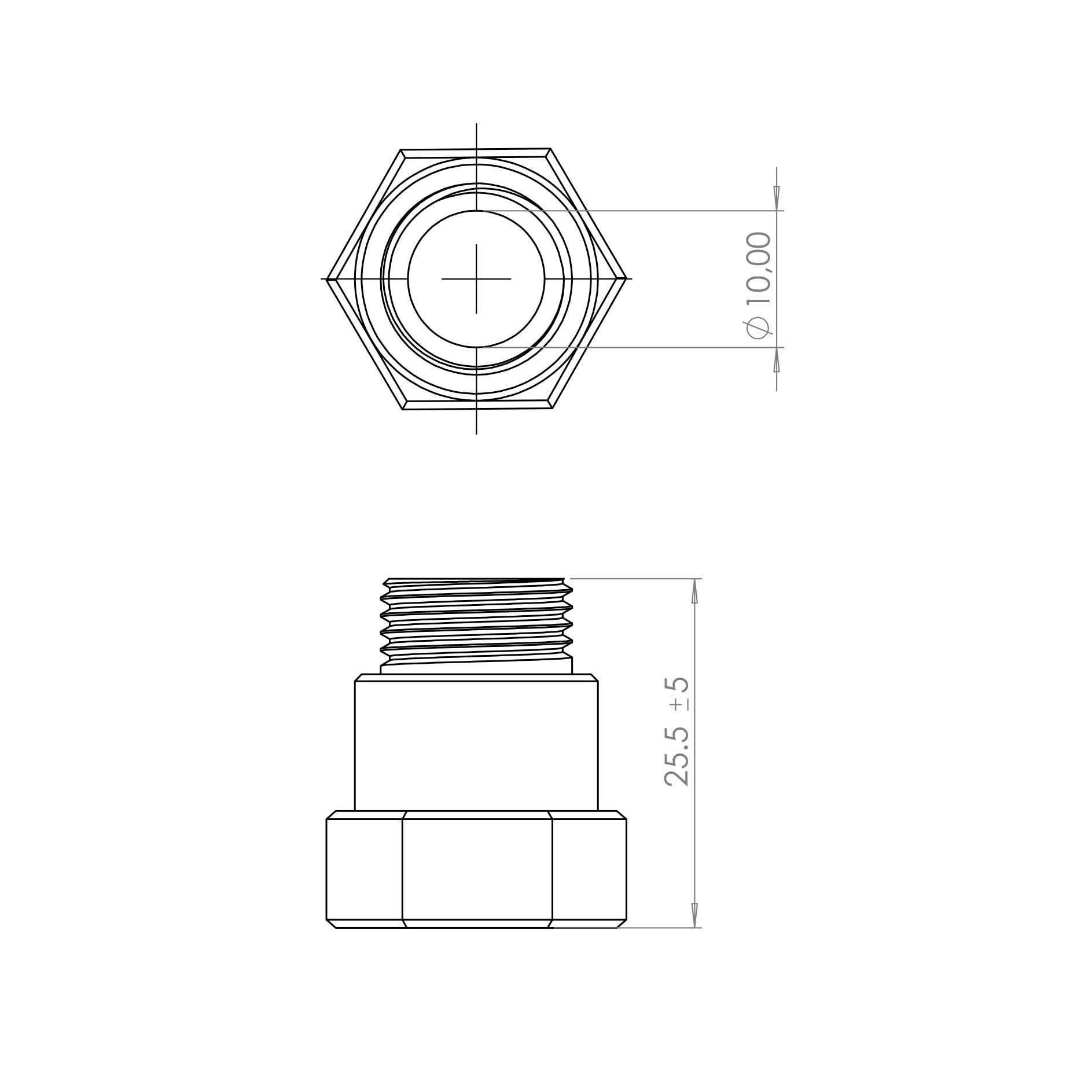 Volume measurement plug designed for Micro and Mini
