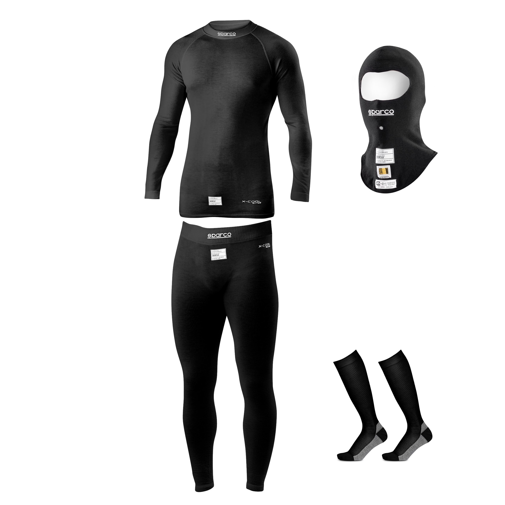 Racing underwear kit Sparco RW-11 EVO black