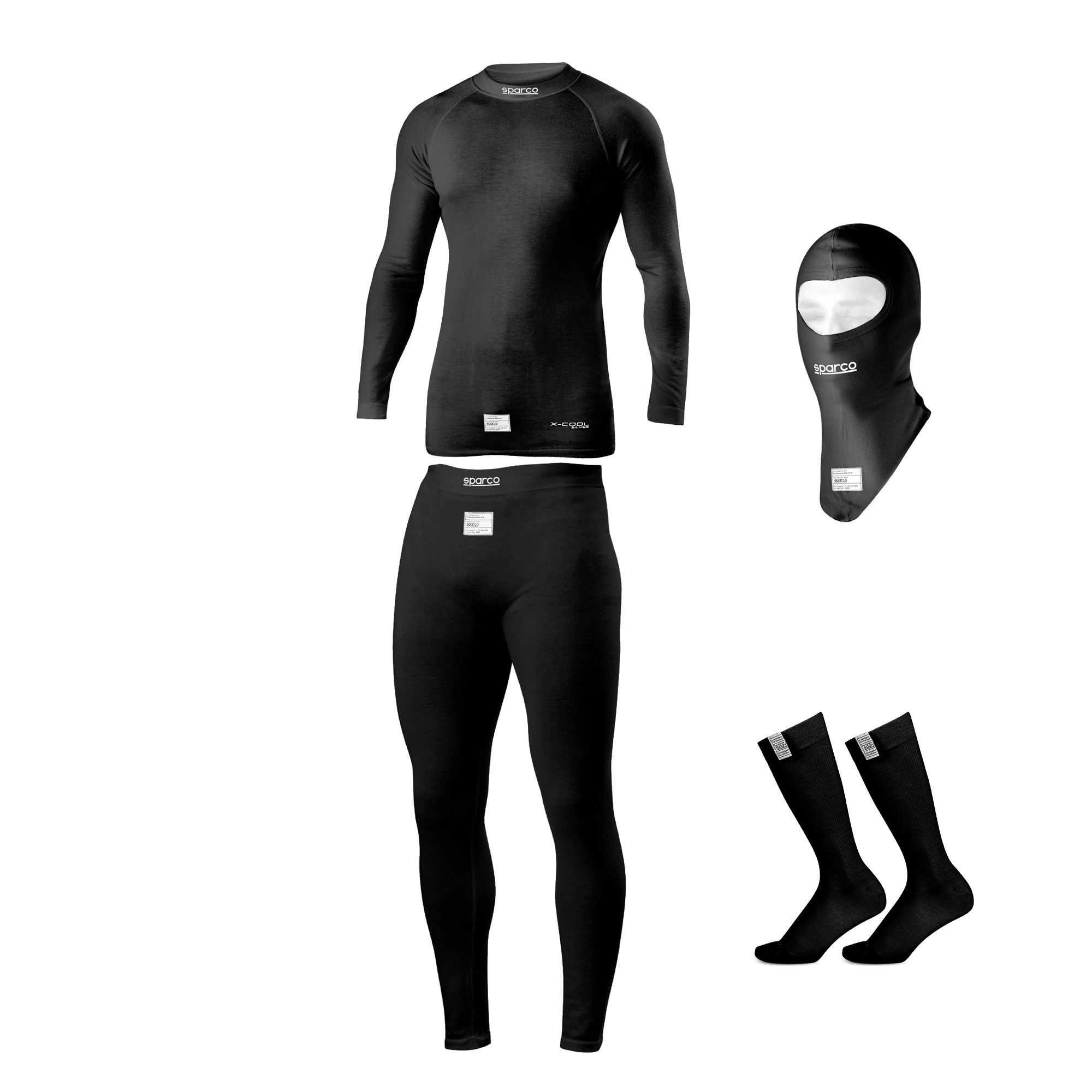 Racing underwear kit Sparco RW-7 Black