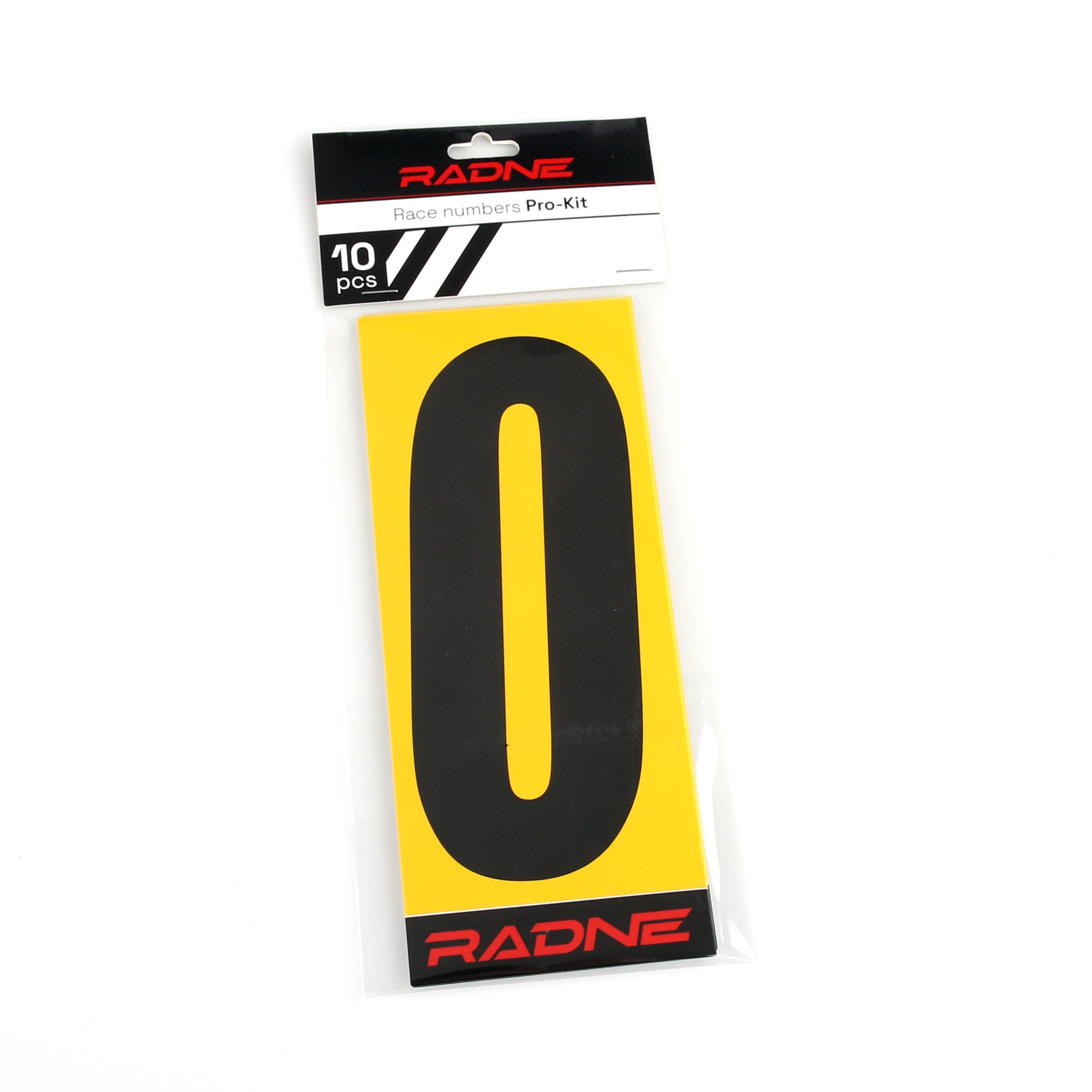 Racing Numbers Karting Black Yellow back