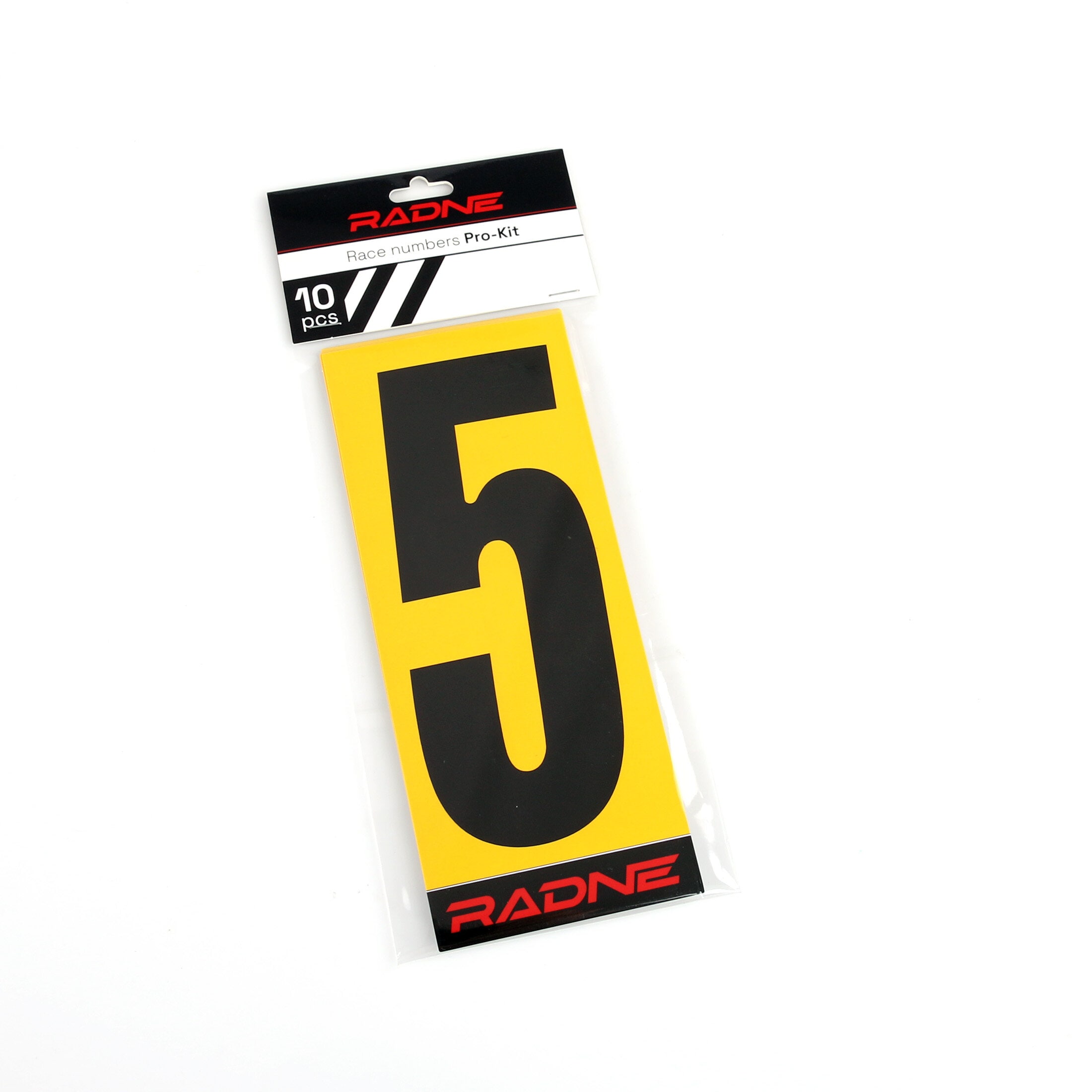 Racing Numbers Karting Black Yellow back