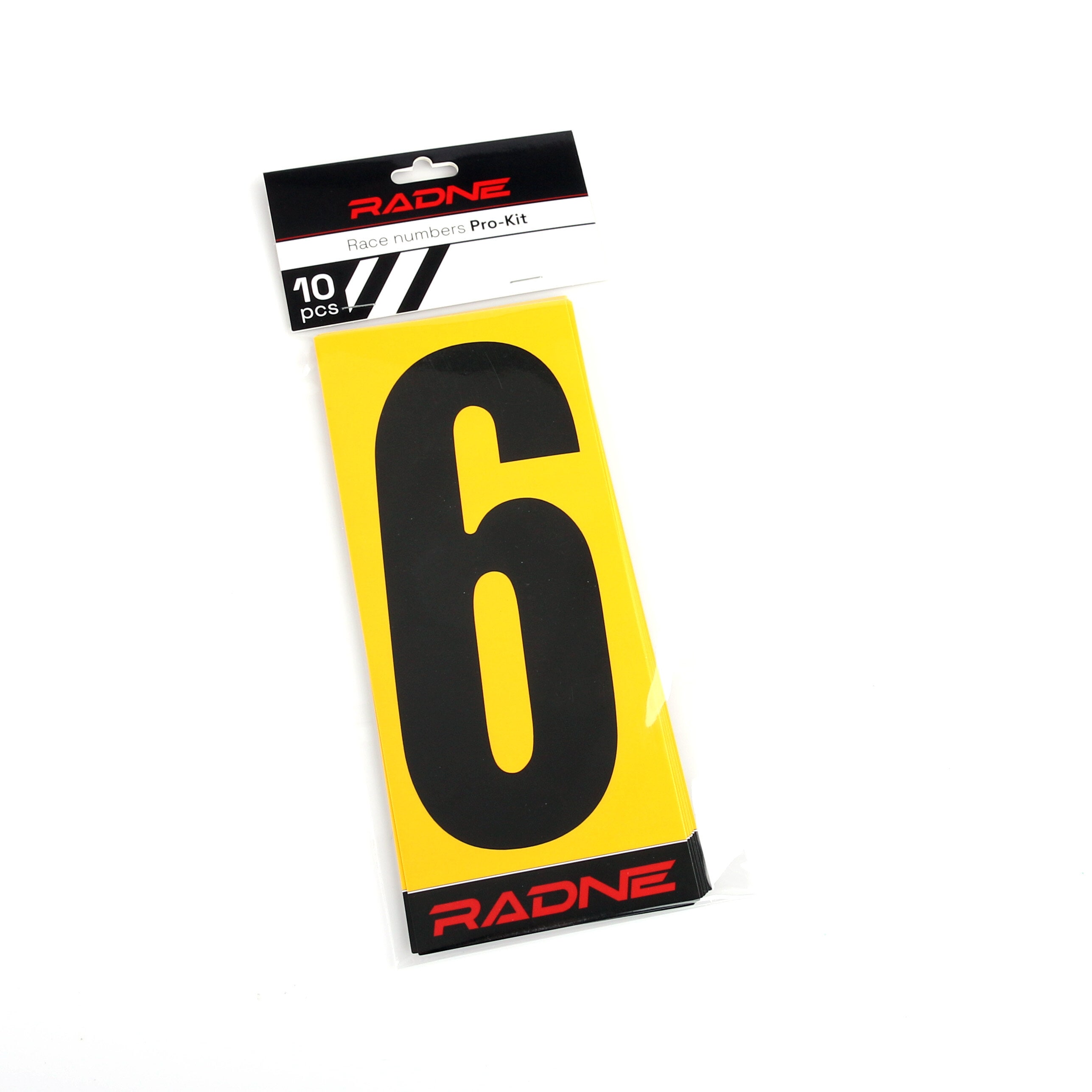 Racing Numbers Karting Black Yellow back