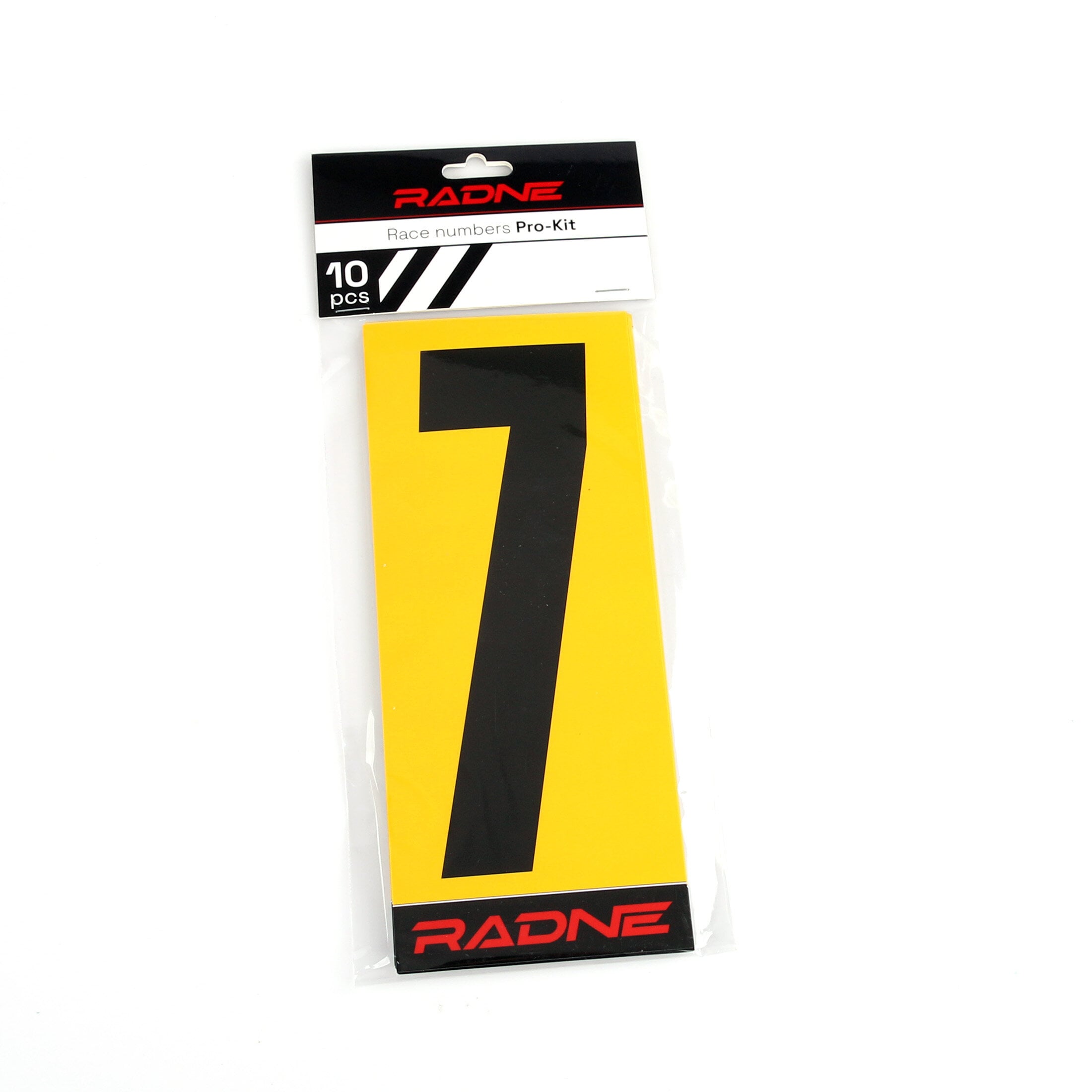 Racing Numbers Karting Black Yellow back