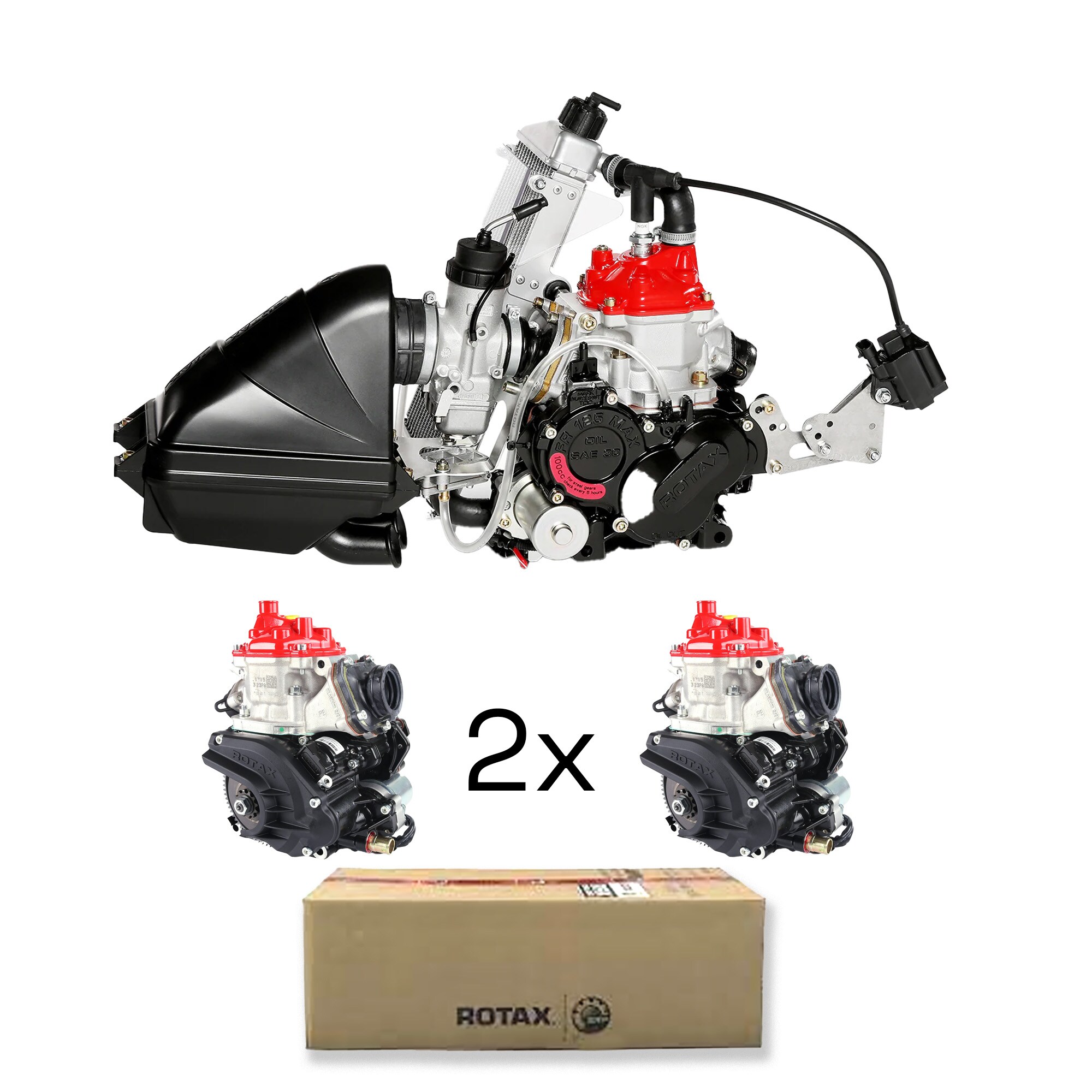 Rotax 125 Max Junior Race Package 2 x engine + 1 x Accessory box