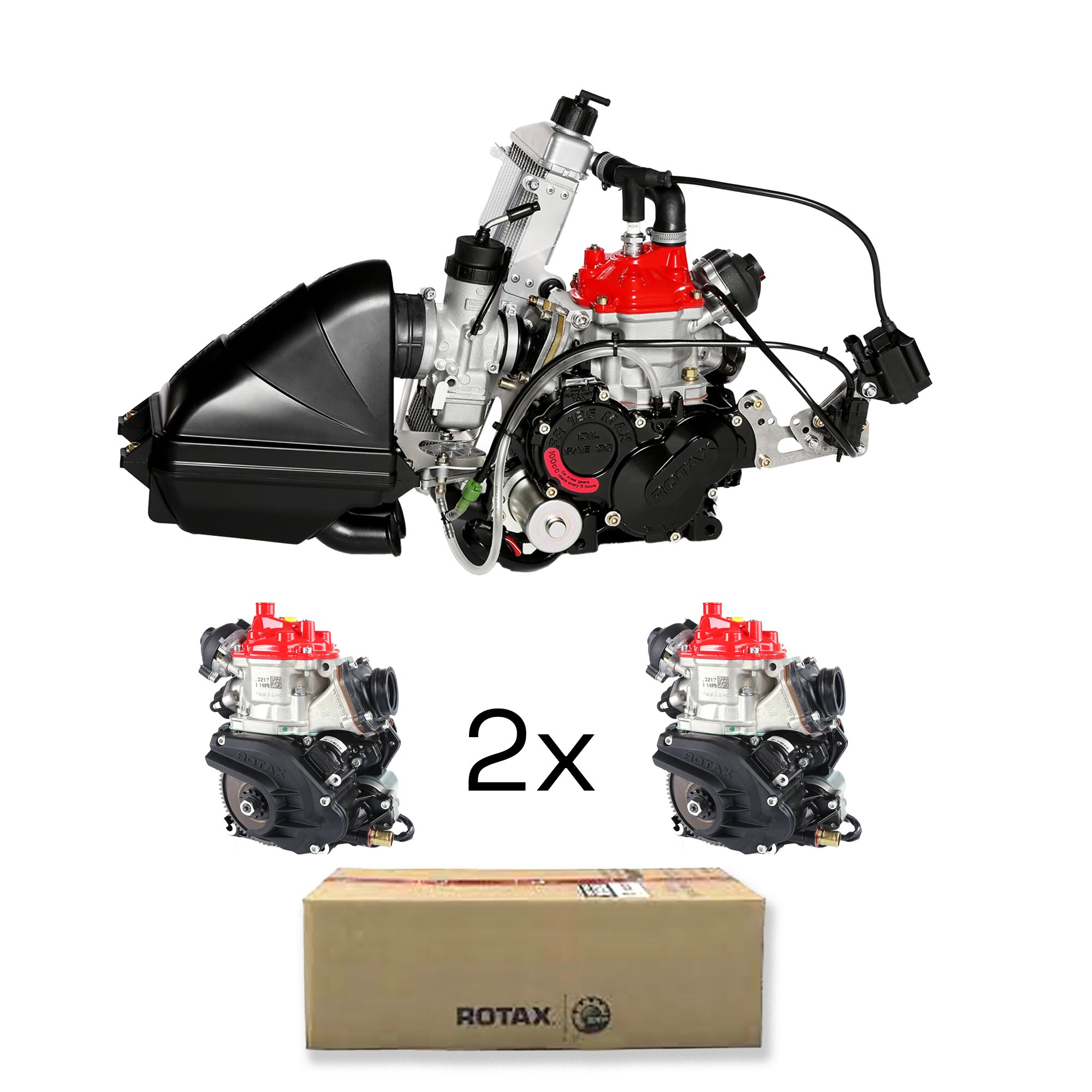 Rotax 125 Max Senior Combo 2 x Engine + 1 x Accessory Box