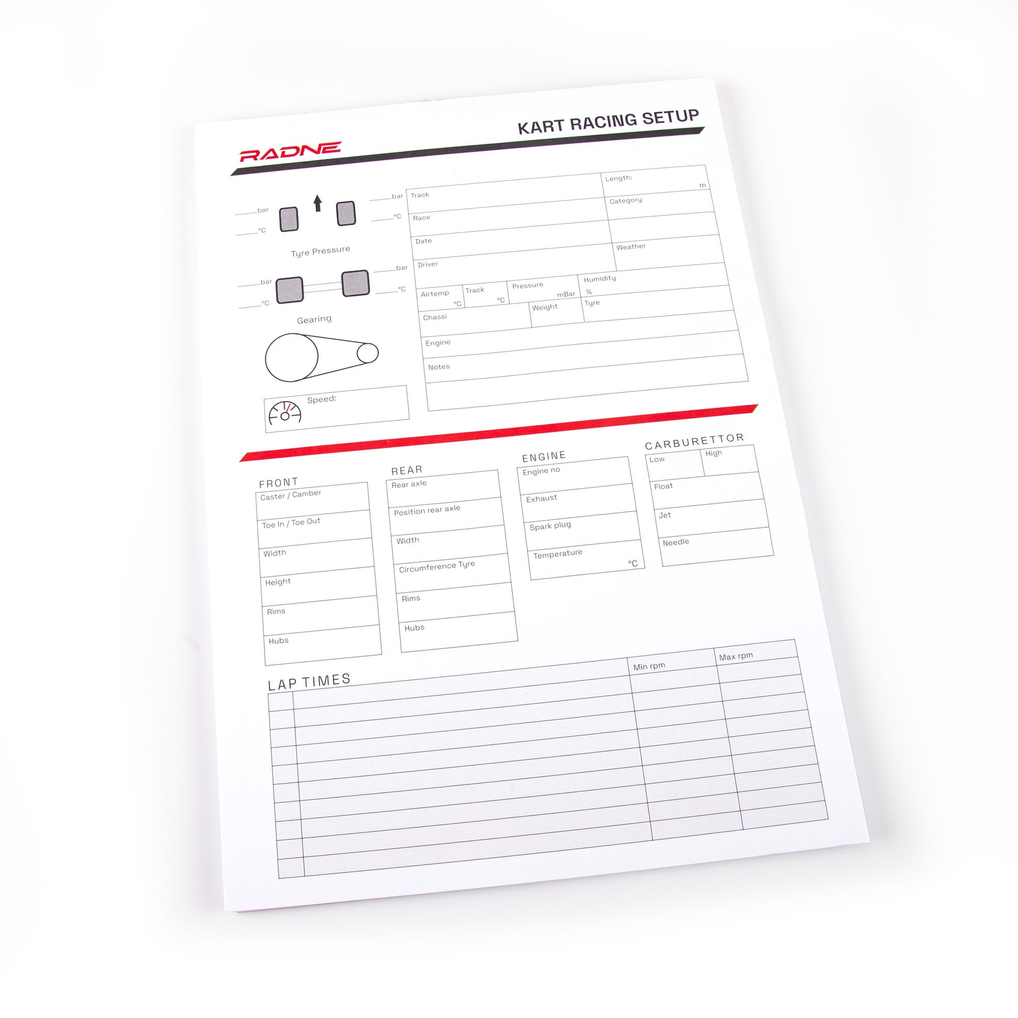 Notepad Karting Settings