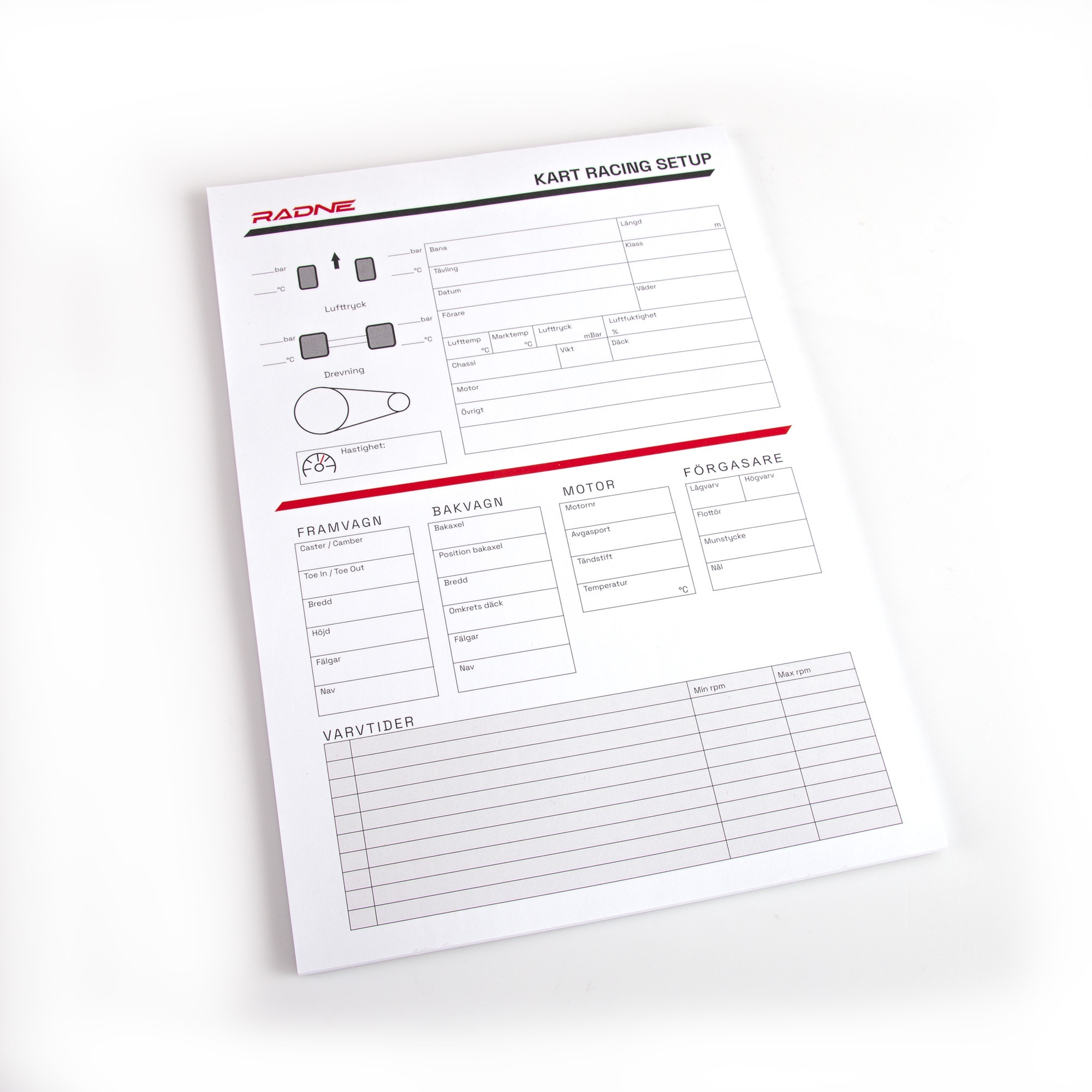 Notepad Karting Settings