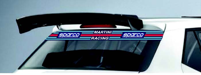 Rear Window Banner Martini Racing