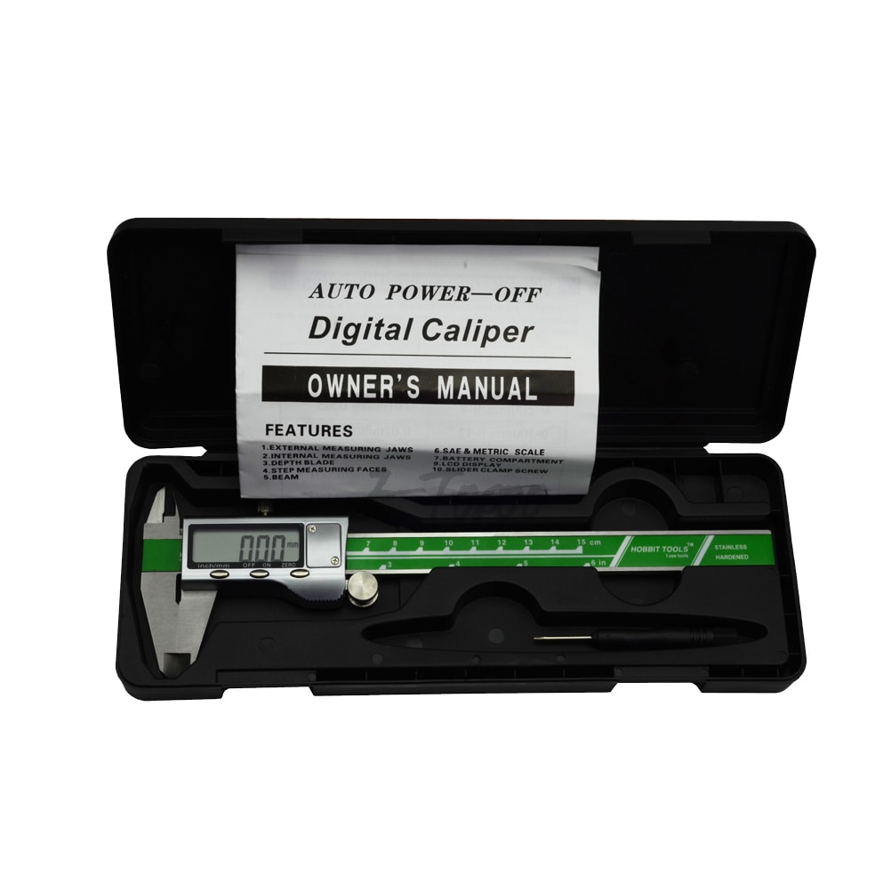Digital caliper 150 mm Green