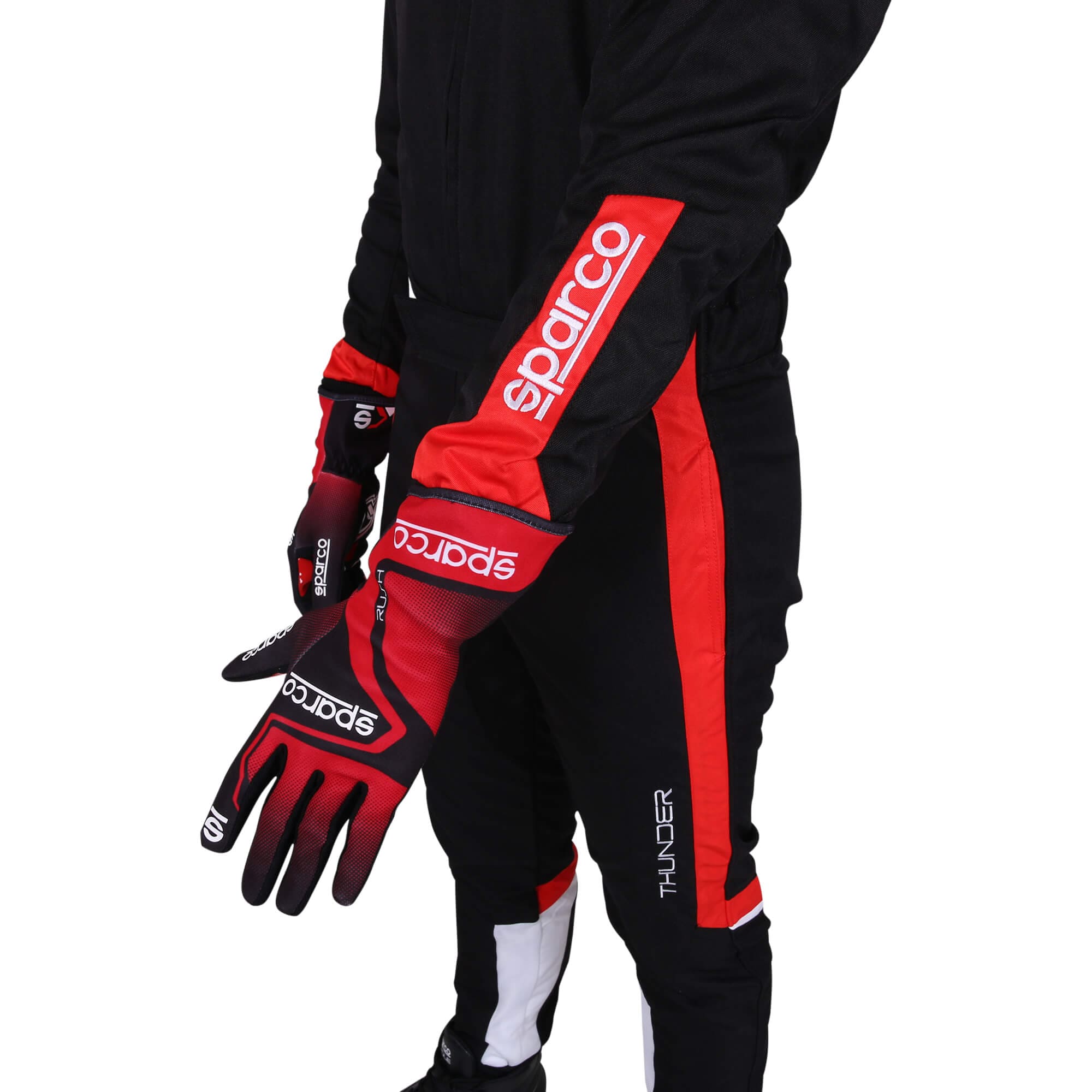 Karting Suit Sparco Thunder Black/Red