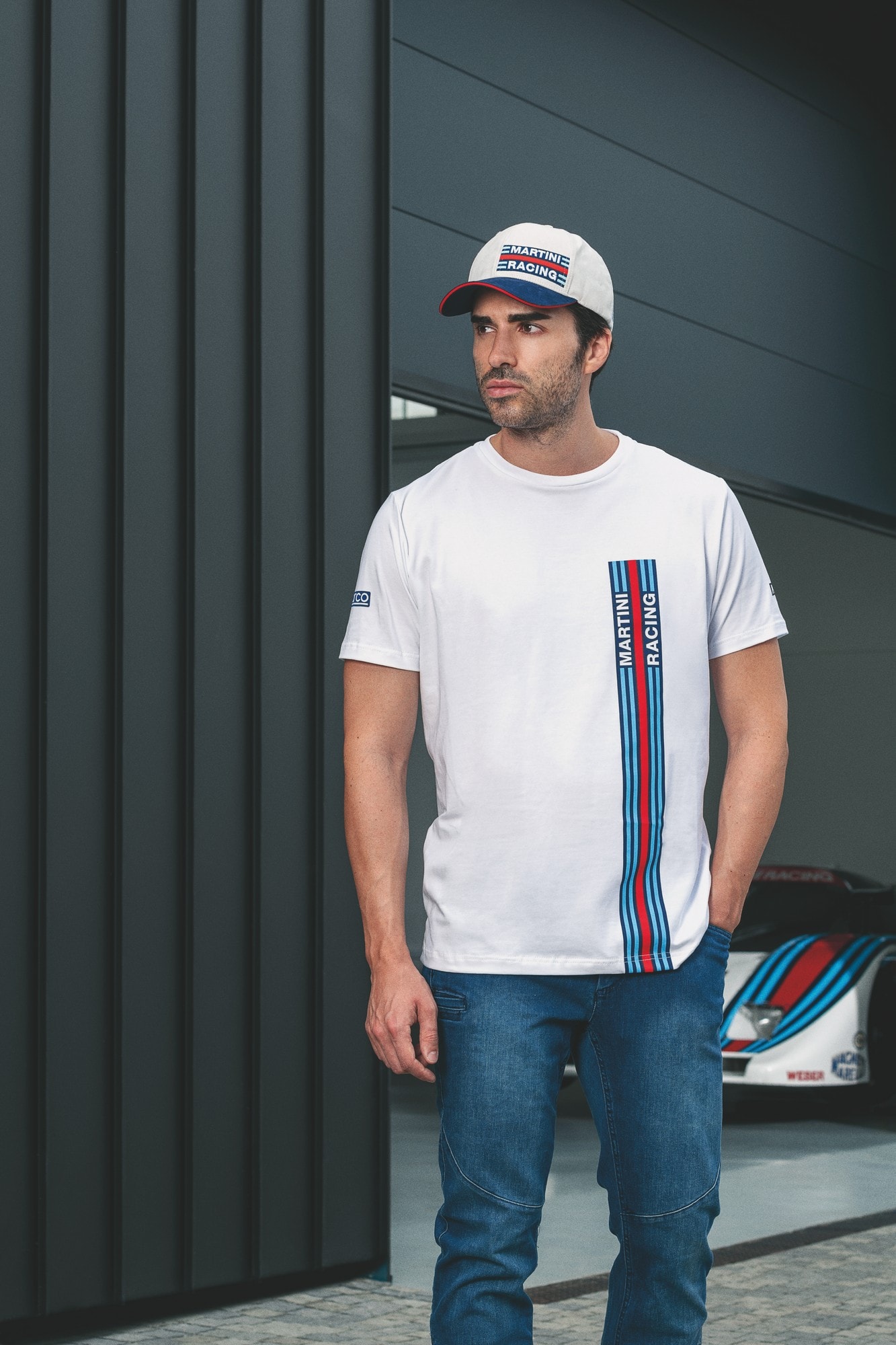 T-Shirt Martini Big Stripes White