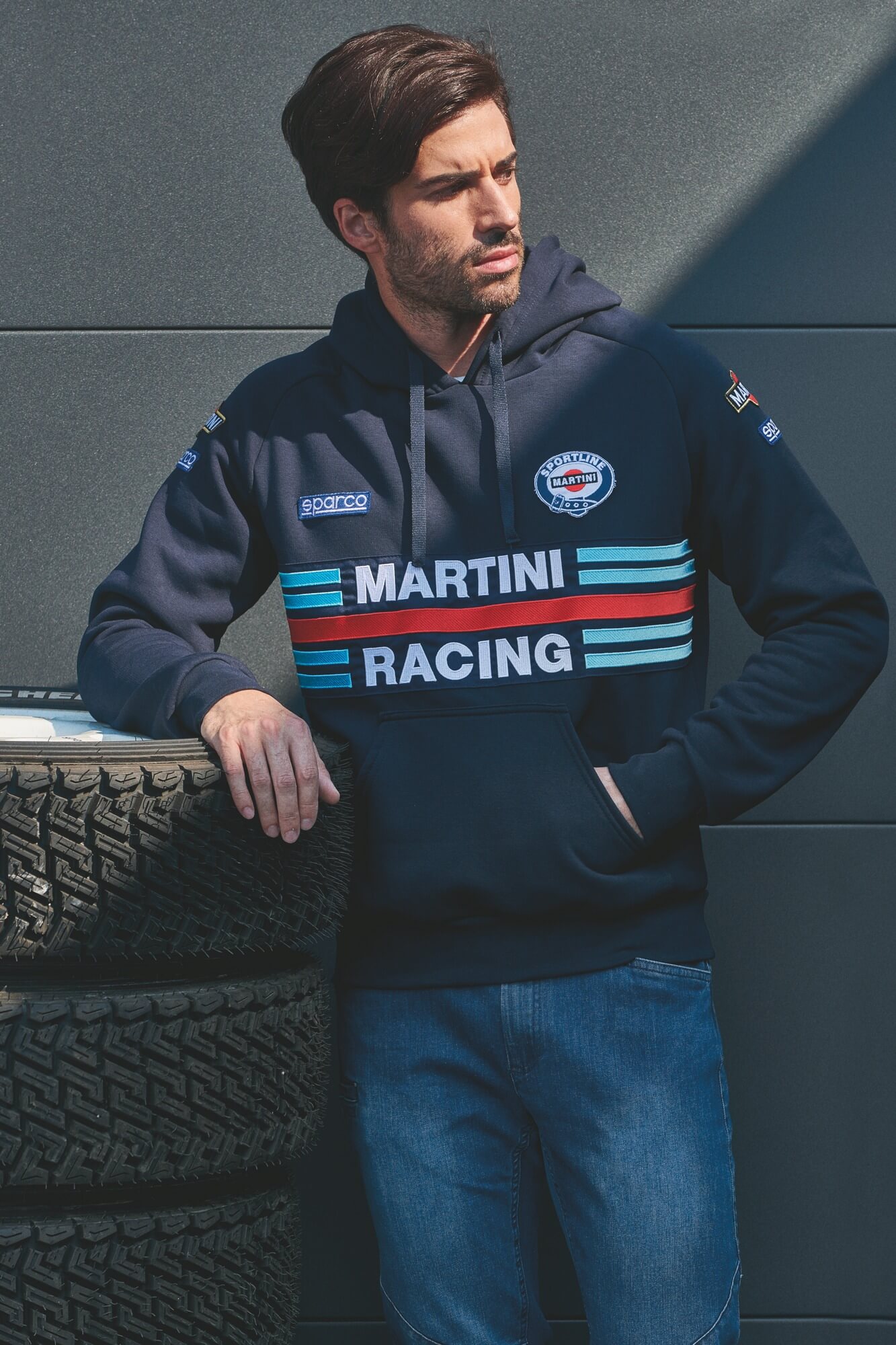 Hoodie Martini Racing White