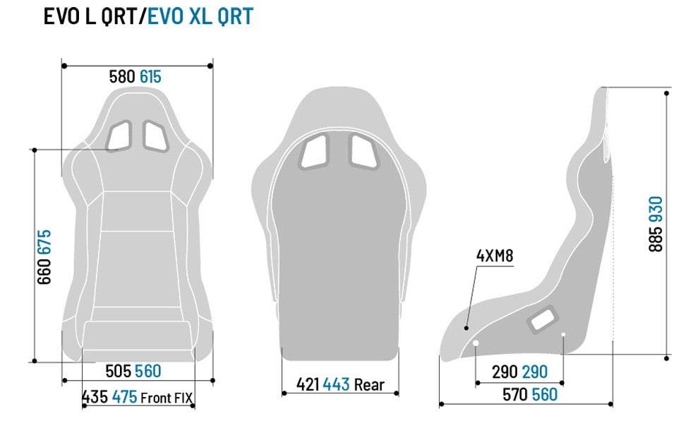 Seat Sparco Evo III / XL QRT
