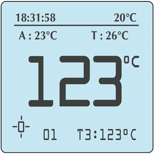 Air Pressure Gauge + Dual Pyrometer HIPREMA 4 IR+Probe