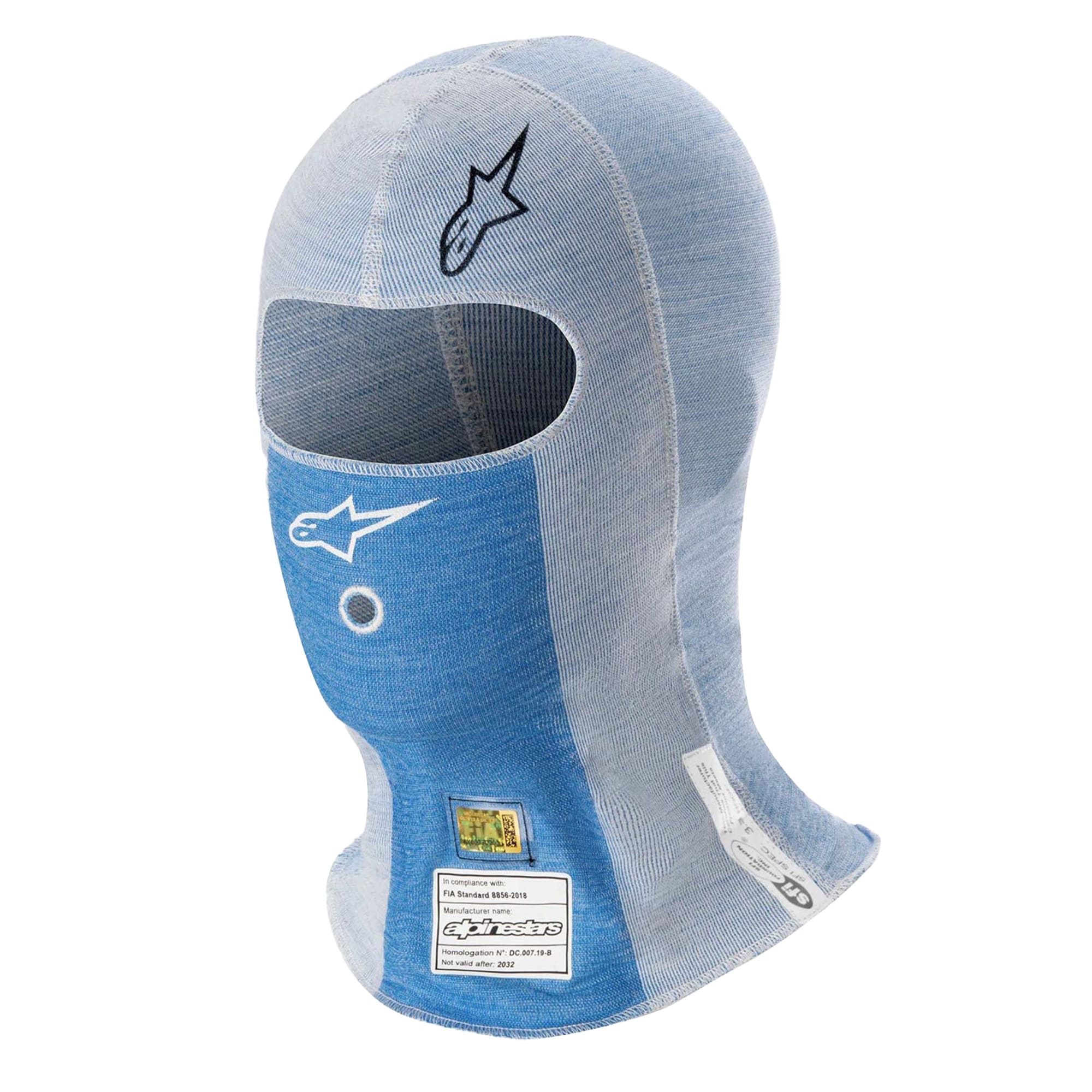 Balaclava Alpinestars ZX Evo White/Blue